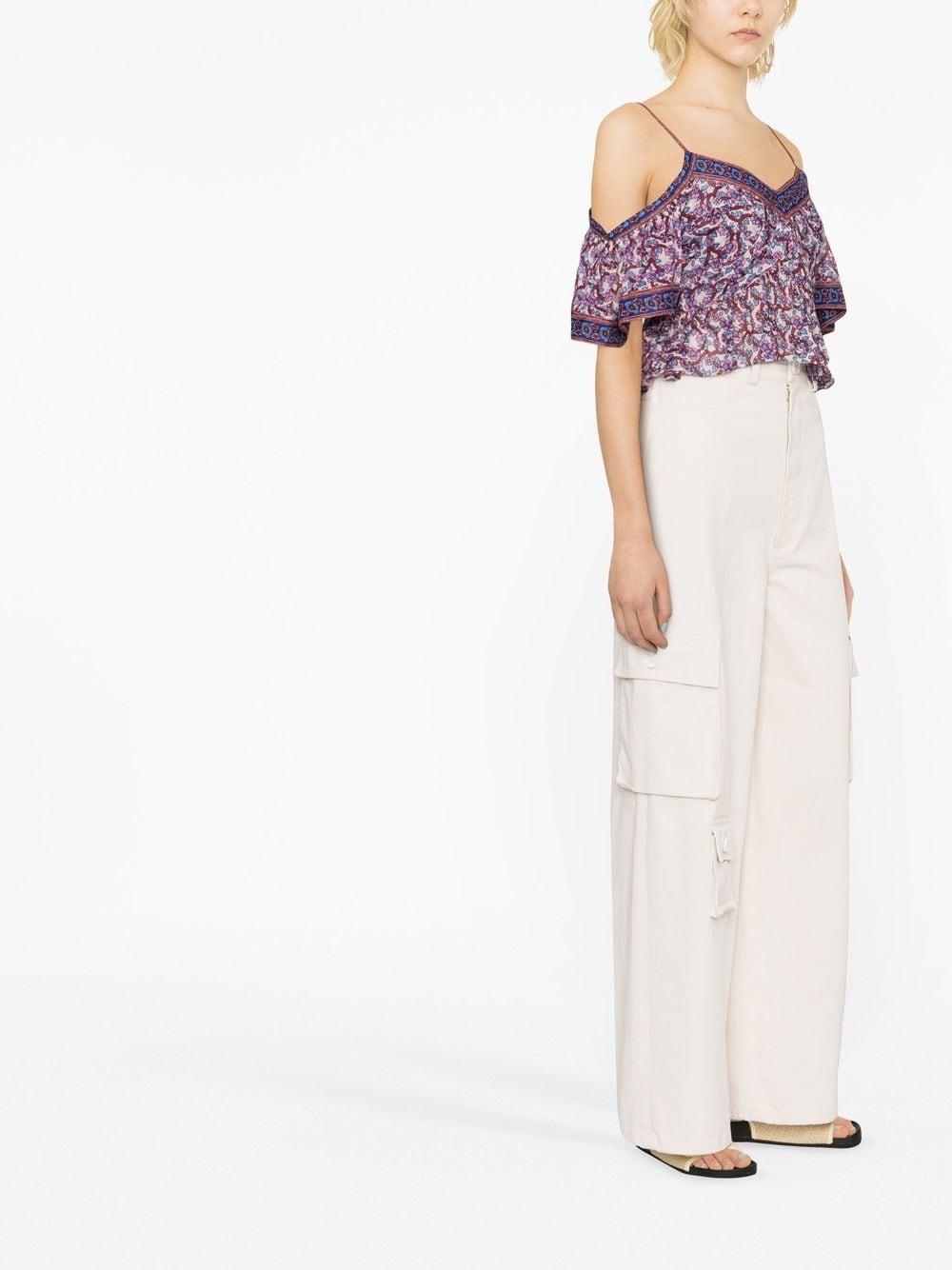 MARANT ETOILE Top Beige HT0030FAA1J50EGARUVA23EC (Isabel Marant Étoile / シャツ・ブラウス ) | Isabel Marant Étoile (イザベル マラン エトワール)(3)