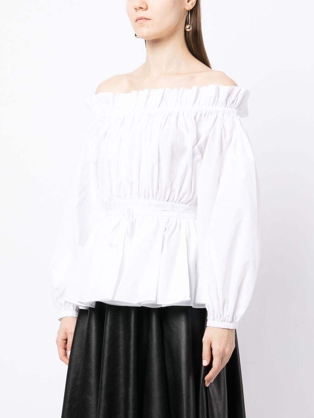 Alexander McQueen Top White 733823QAAAD9000 (Alexander McQUEEN / シャツ・ブラウス ) | Alexander McQUEEN (アレキサンダー・マックイーン)(2)