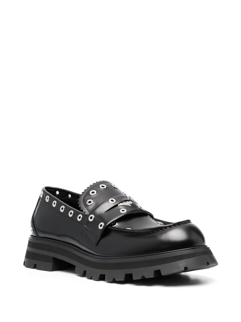 Alexander McQueen Flat shoes Black 727822WHSWK1081 (Alexander McQUEEN / ローファー ) | Alexander McQUEEN (アレキサンダー・マックイーン)(2)