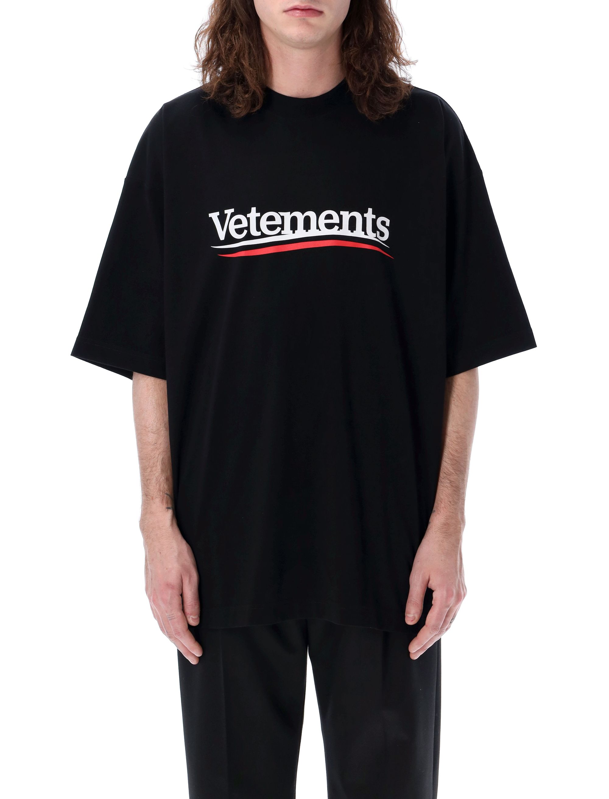 Vetements T-shirts and Polos Black UE64TR440BCBLACK (VETEMENTS / Tシャツ・カットソー ) | VETEMENTS (ヴェトモン)(3)