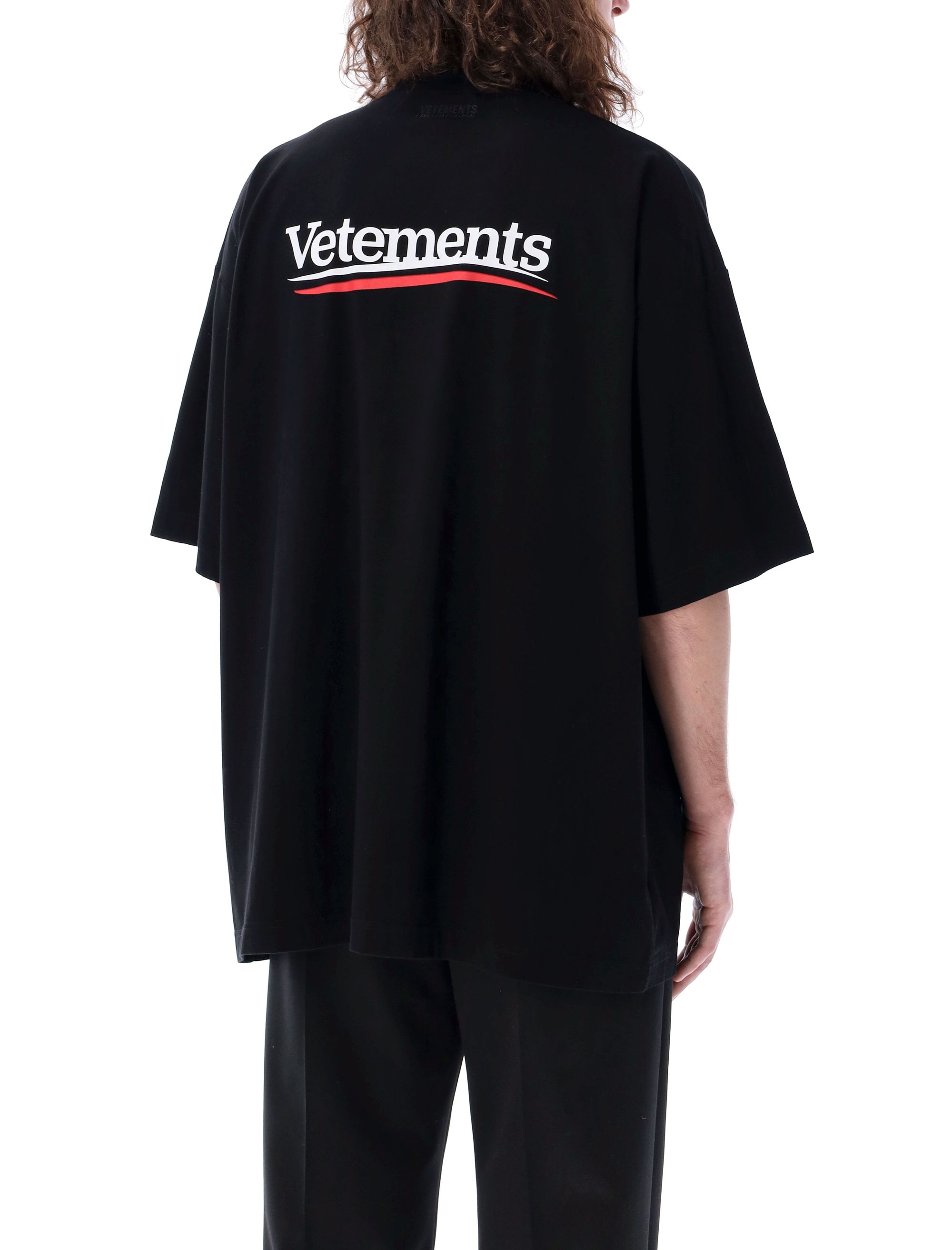 Vetements T-shirts and Polos Black UE64TR440BCBLACK (VETEMENTS / Tシャツ・カットソー ) | VETEMENTS (ヴェトモン)(4)
