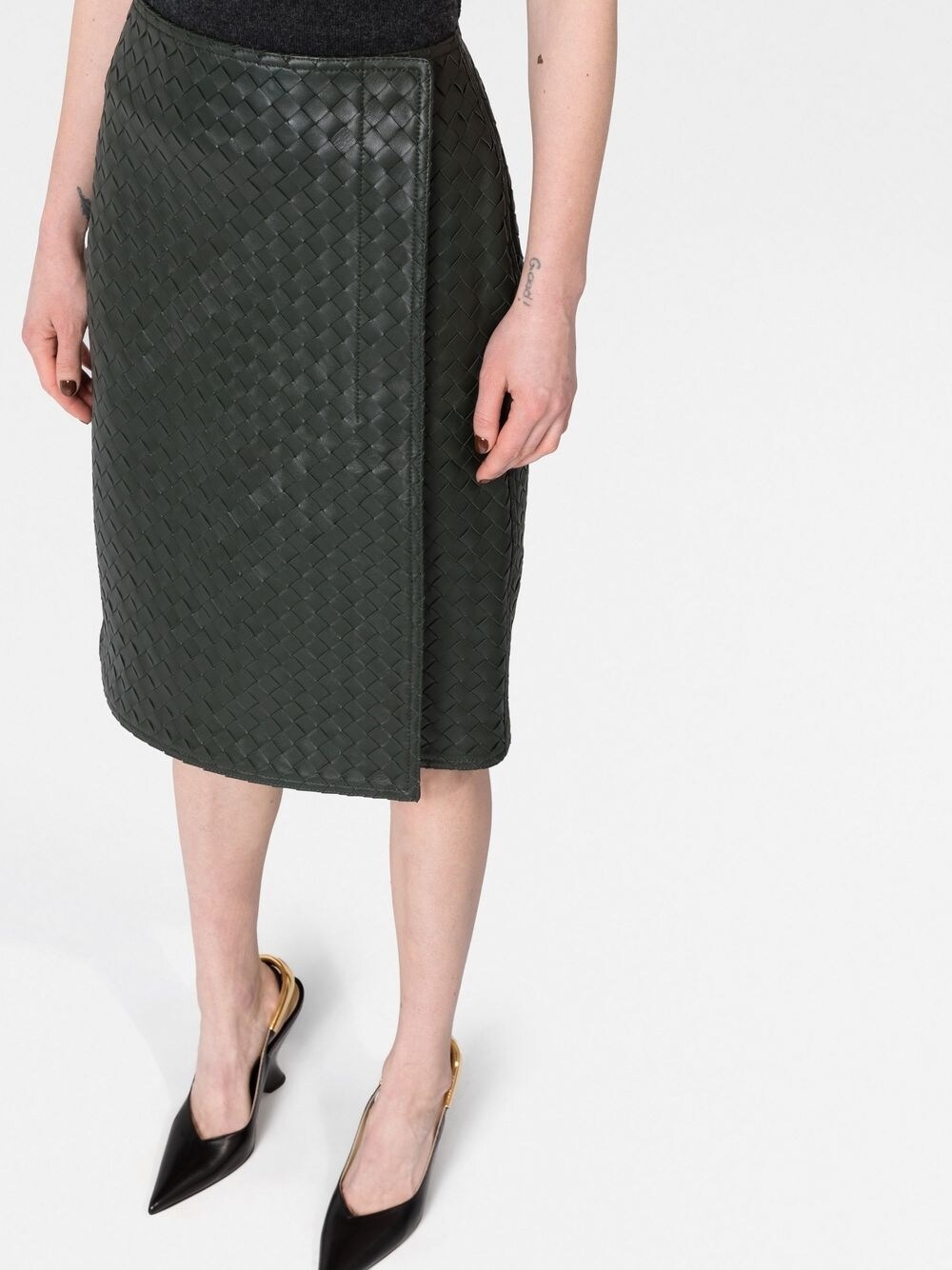 Bottega Veneta Skirts Green 729819V2JG03350 (Bottega Veneta / スカート ) | Bottega Veneta (ボッテガ・ヴェネタ)(4)
