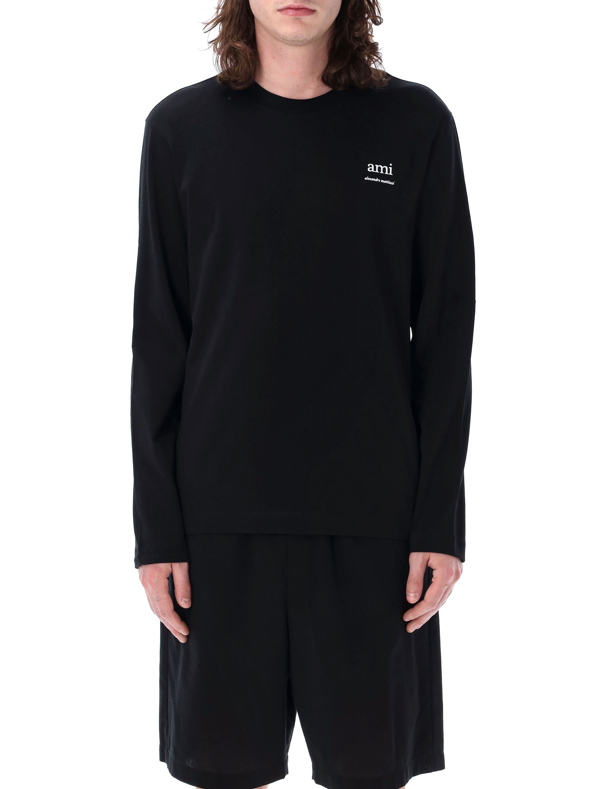 Ami Paris T-shirts and Polos Black UTS224726001 (AMI Paris / Tシャツ・カットソー ) | AMI Paris (アミパリス)