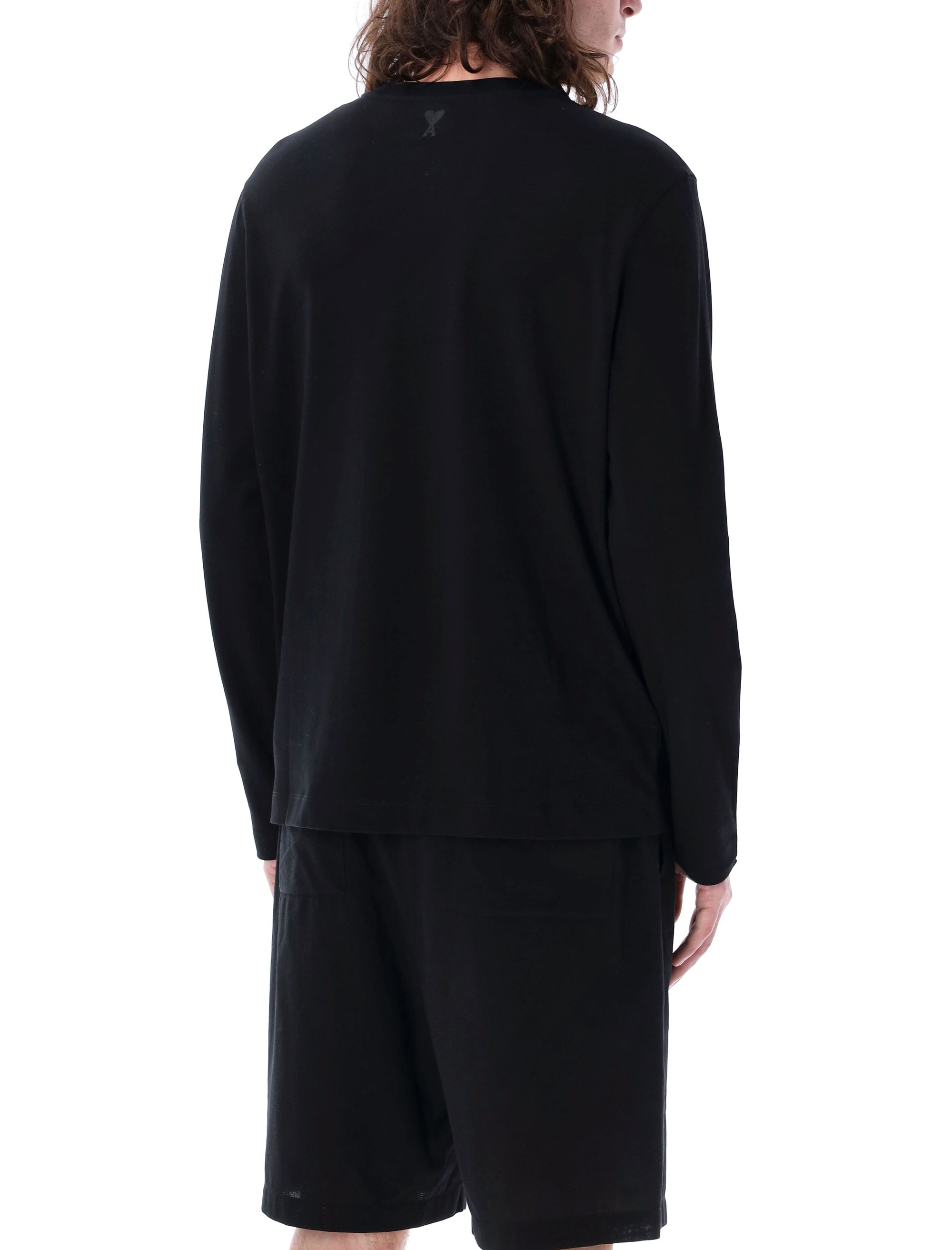 Ami Paris T-shirts and Polos Black UTS224726001 (AMI Paris / Tシャツ・カットソー ) | AMI Paris (アミパリス)(1)