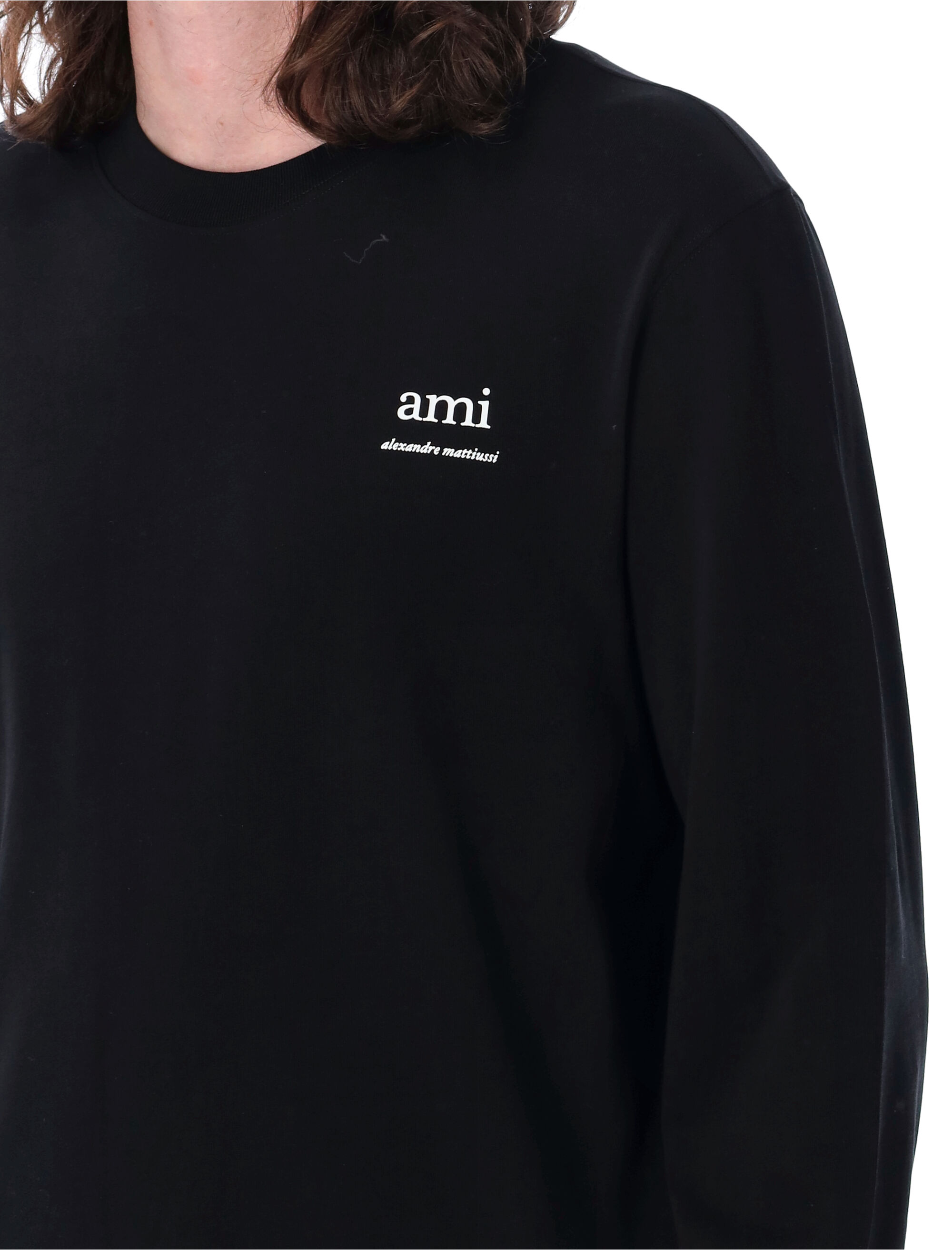 Ami Paris T-shirts and Polos Black UTS224726001 (AMI Paris / Tシャツ・カットソー ) | AMI Paris (アミパリス)(2)