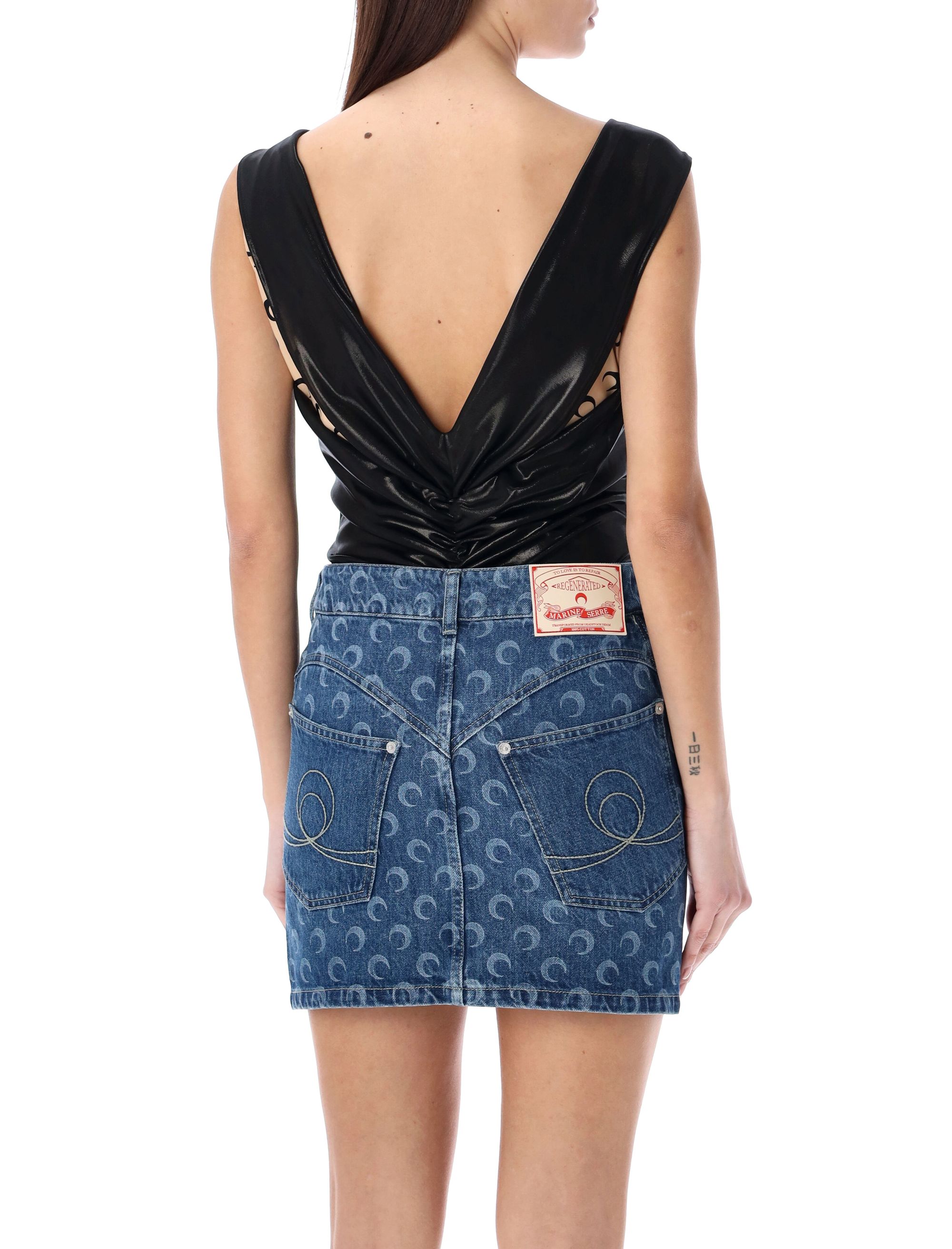 MARINE SERRE Top Black WTO393RJER0015BK99 (MARINE SERRE / タンクトップ・キャミソール ) | MARINE SERRE (マリーン セル)(1)