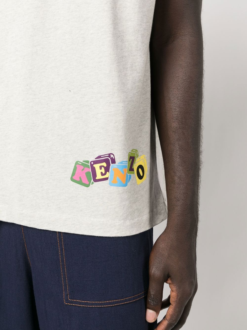 Kenzo T-shirts and Polos Grey FD55TS4564SY93 (KENZO / Tシャツ・カットソー ) | KENZO (ケンゾー)(4)