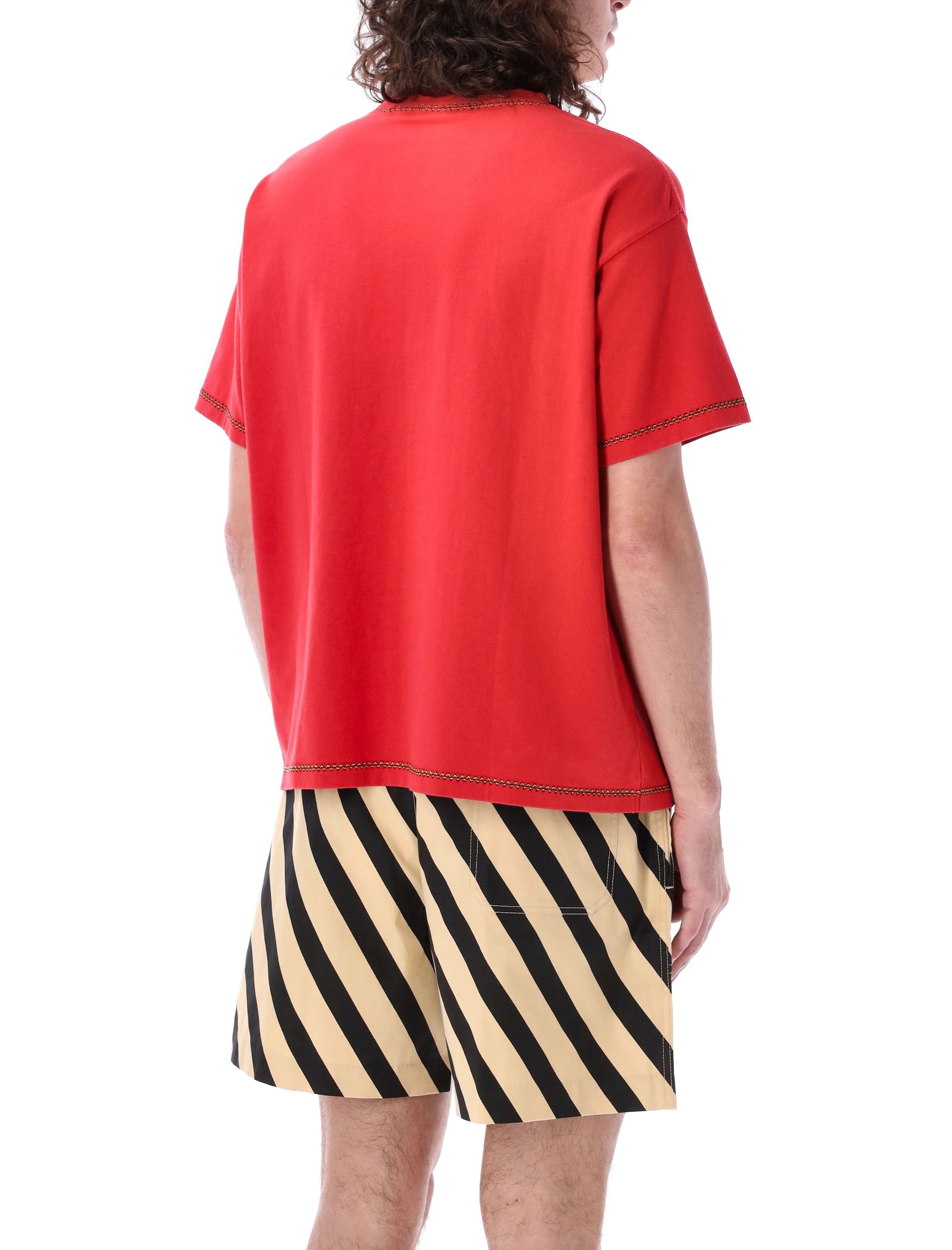 BODE T-shirts and Polos Red MRS24CS020CRED (BODE / Tシャツ・カットソー ) | BODE (ボーディ)(1)