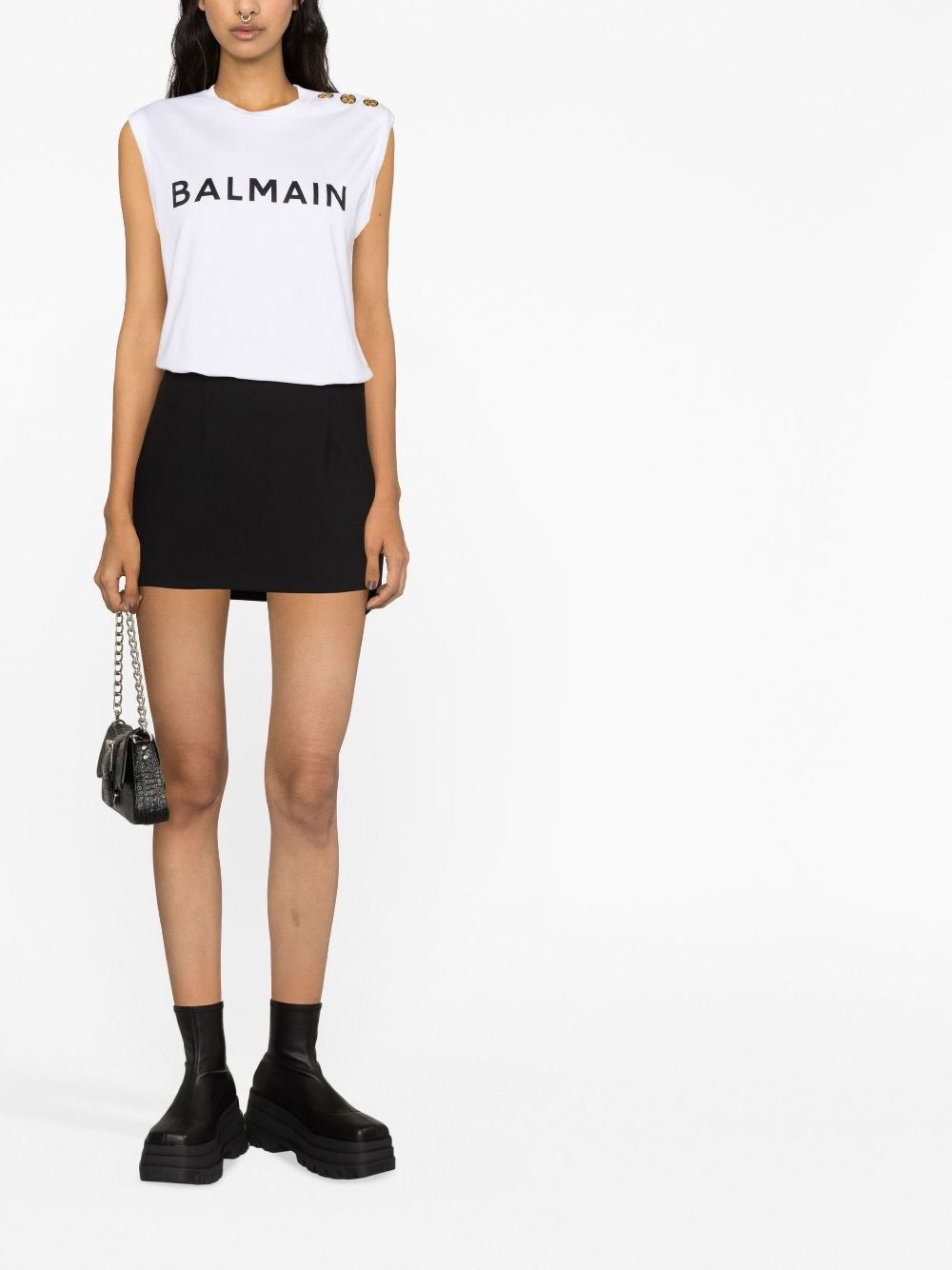Balmain Top White AF1ED000BB02GAB (Balmain / タンクトップ・キャミソール ) | Balmain (バルマン)(2)