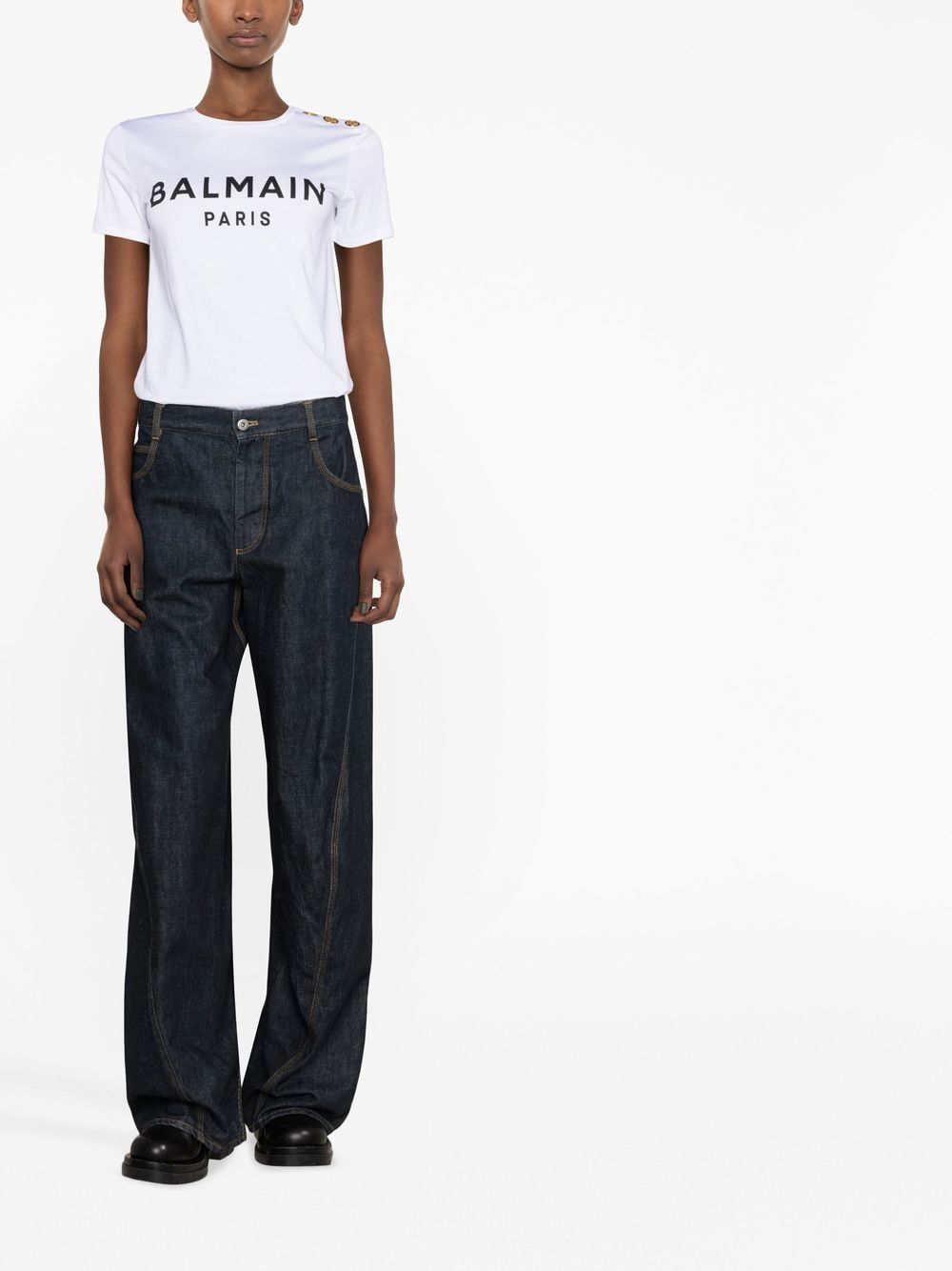Balmain T-shirts and Polos White AF1EF005BB02GAB (Balmain / Tシャツ・カットソー ) | Balmain (バルマン)(3)