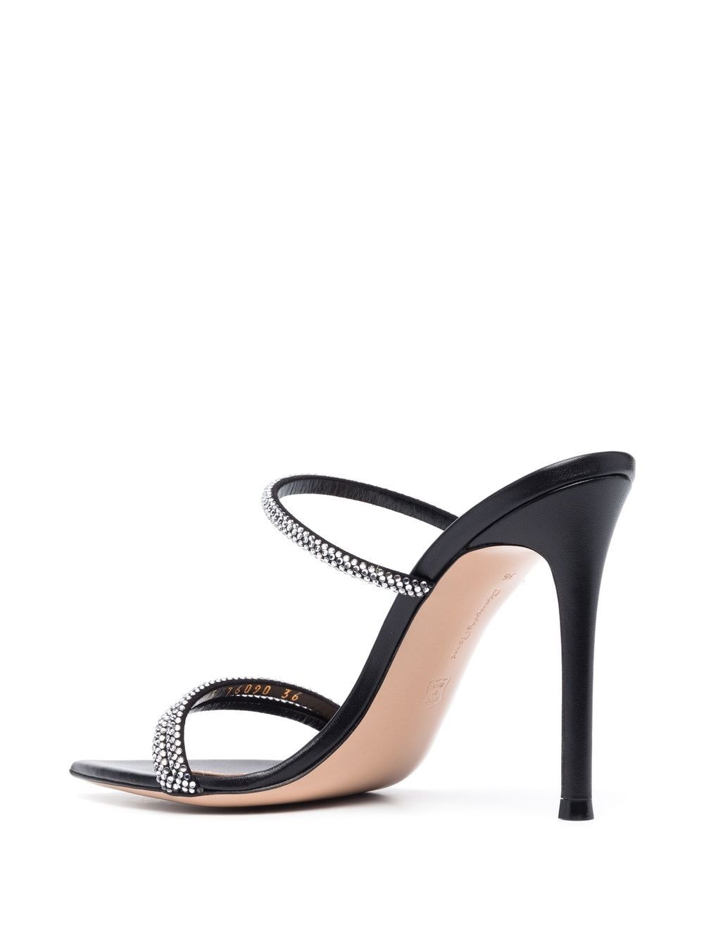 シューズ・サンダルその他 Gianvito Rossi Sandals Black Gianvito Rossi - Juno Black Knot Leather Sandal | Mitchell