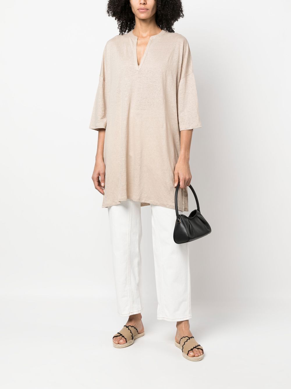 Majestic Dresses Beige M011FTQ007TUNIQUE677 (MAJESTIC FILATURES / ワンピース・ドレス・オールインワン ) | MAJESTIC FILATURES (マジェスティック フィラチュール)(1)