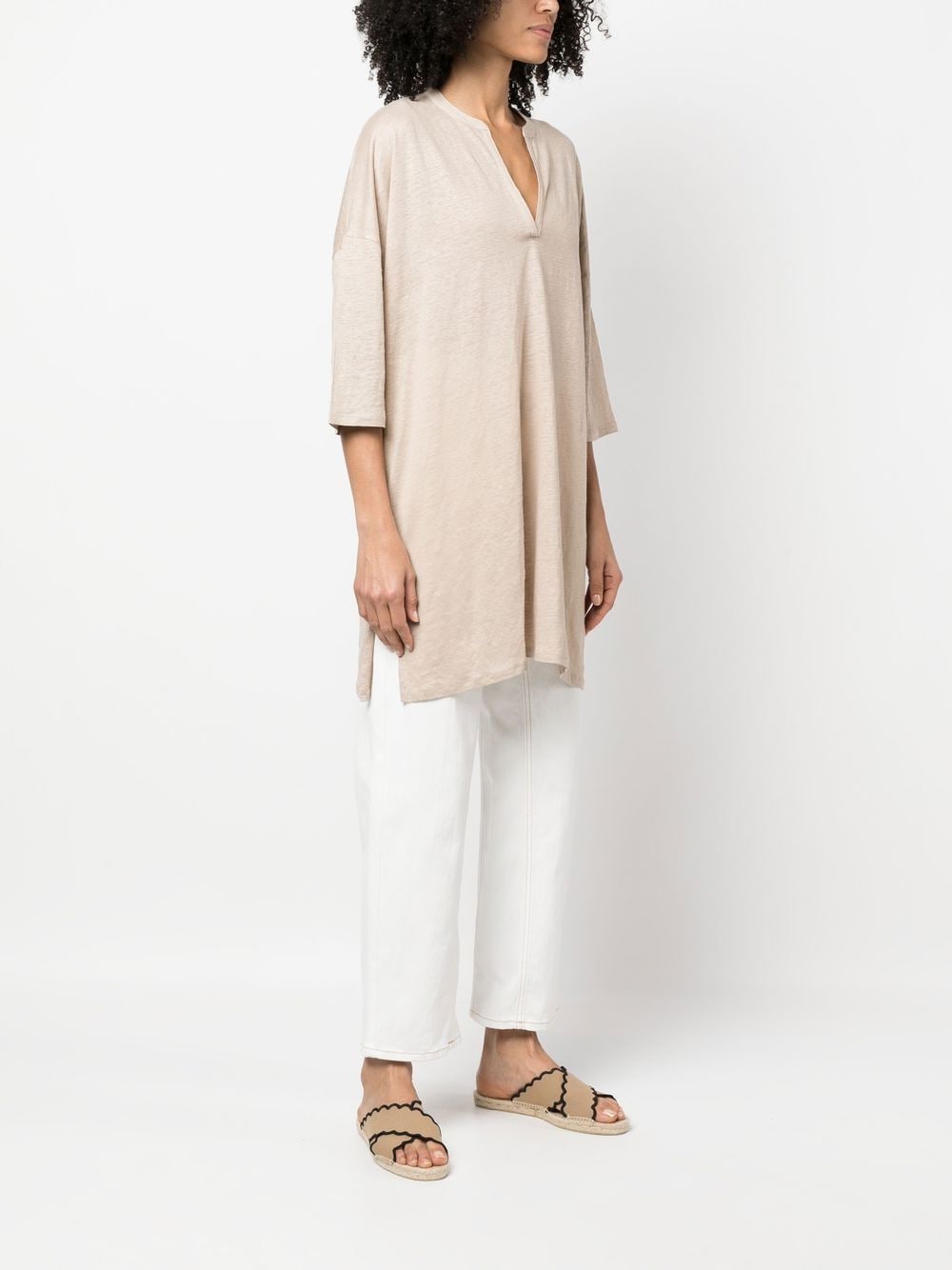 Majestic Dresses Beige M011FTQ007TUNIQUE677 (MAJESTIC FILATURES / ワンピース・ドレス・オールインワン ) | MAJESTIC FILATURES (マジェスティック フィラチュール)(2)