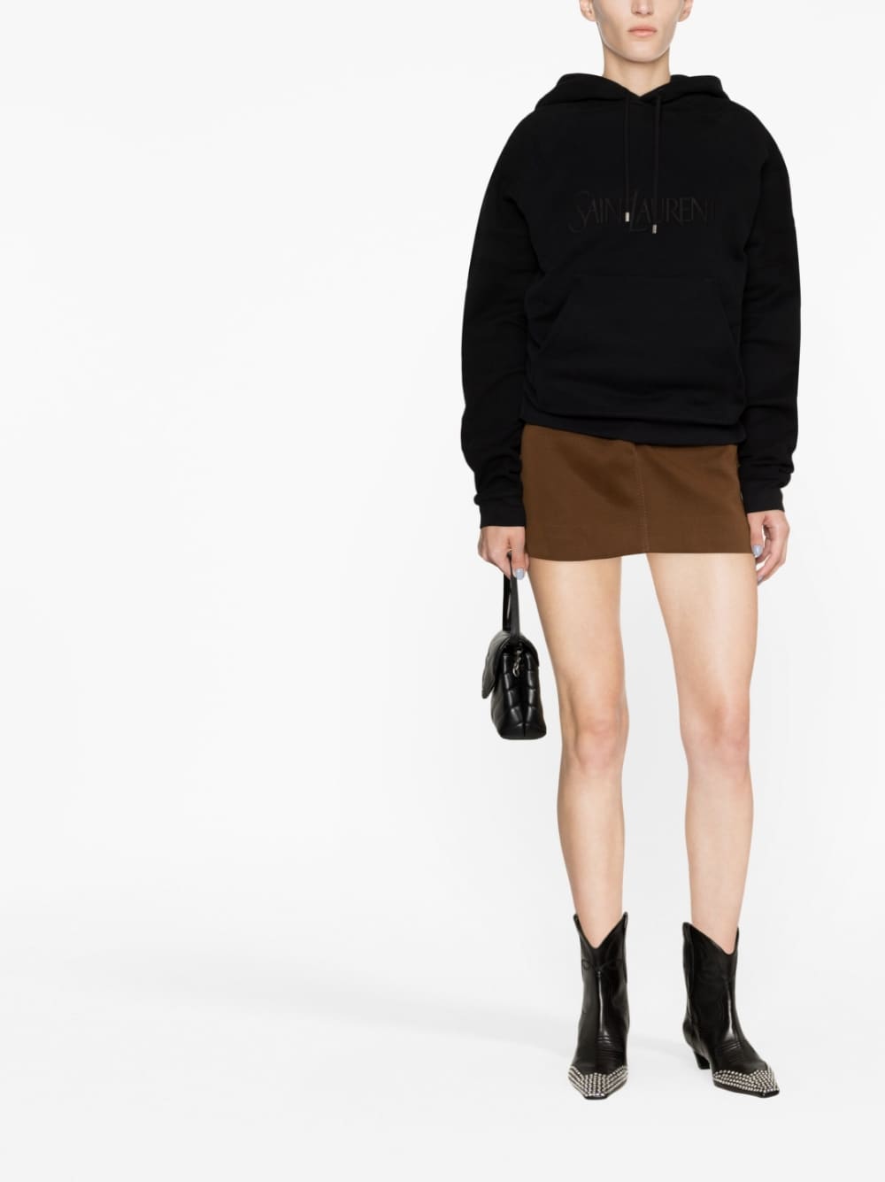 Saint Laurent Sweaters Black 728319Y37CG1000 (Saint Laurent / スウェット・フーディー ) | Saint Laurent (サンローラン)(1)