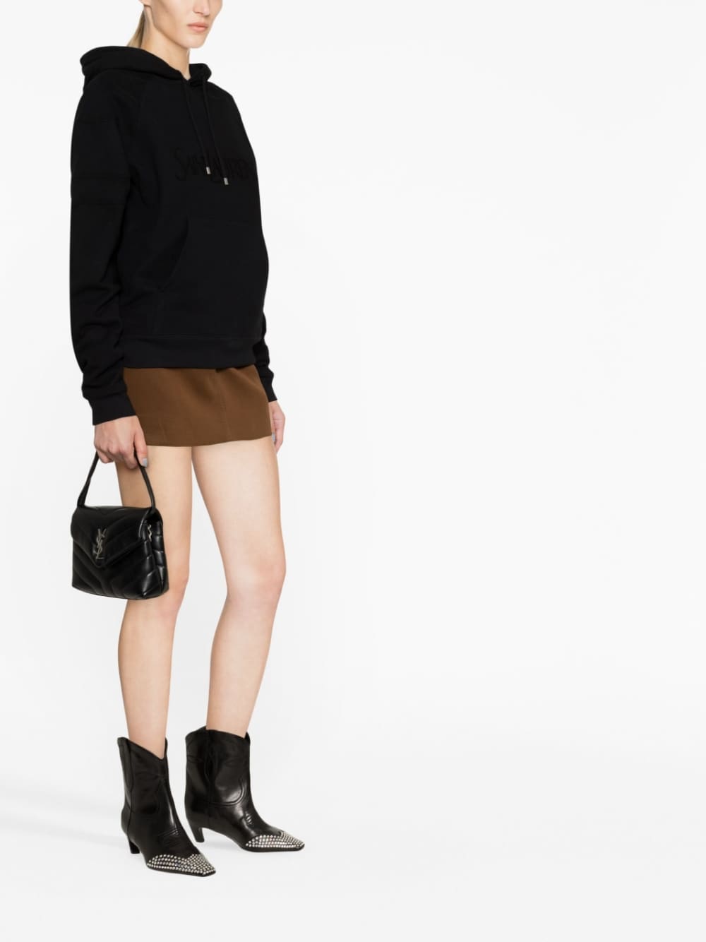 Saint Laurent Sweaters Black 728319Y37CG1000 (Saint Laurent / スウェット・フーディー ) | Saint Laurent (サンローラン)(2)