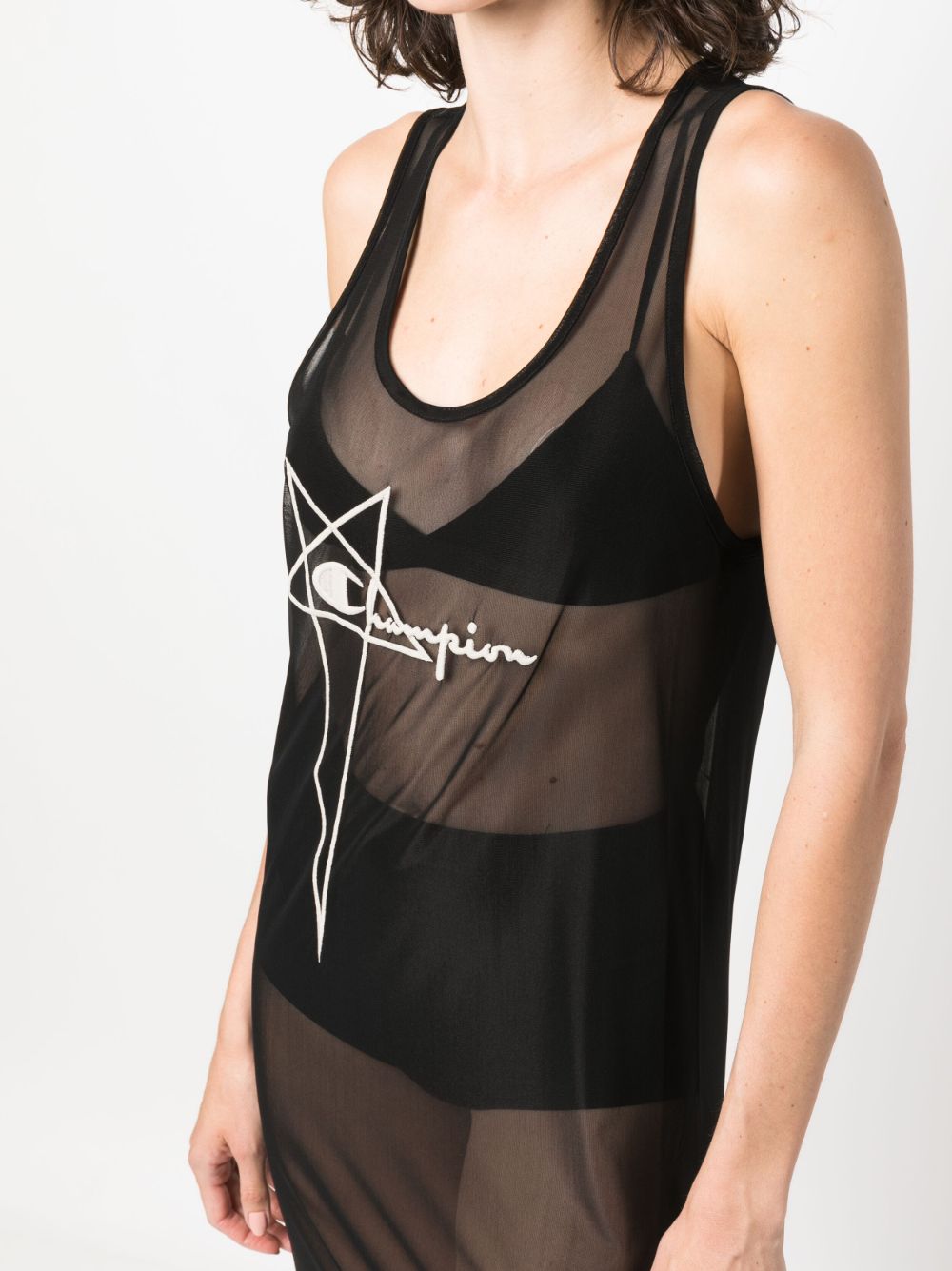 Rick Owens x Champions Dresses Black CW02C6675CHMNET09 (Rick Owens / ワンピース・ドレス・オールインワン ) | Rick Owens (リック オウエンス)(2)
