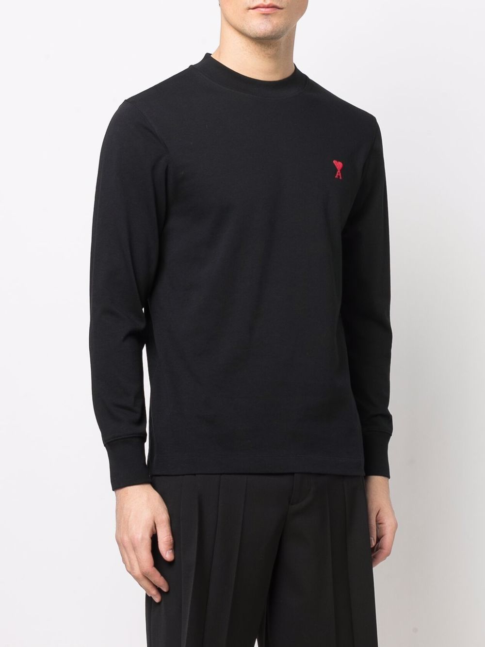 Ami Paris T-shirts and Polos Black UTS200701001 (AMI Paris / Tシャツ・カットソー ) | AMI Paris (アミパリス)(1)