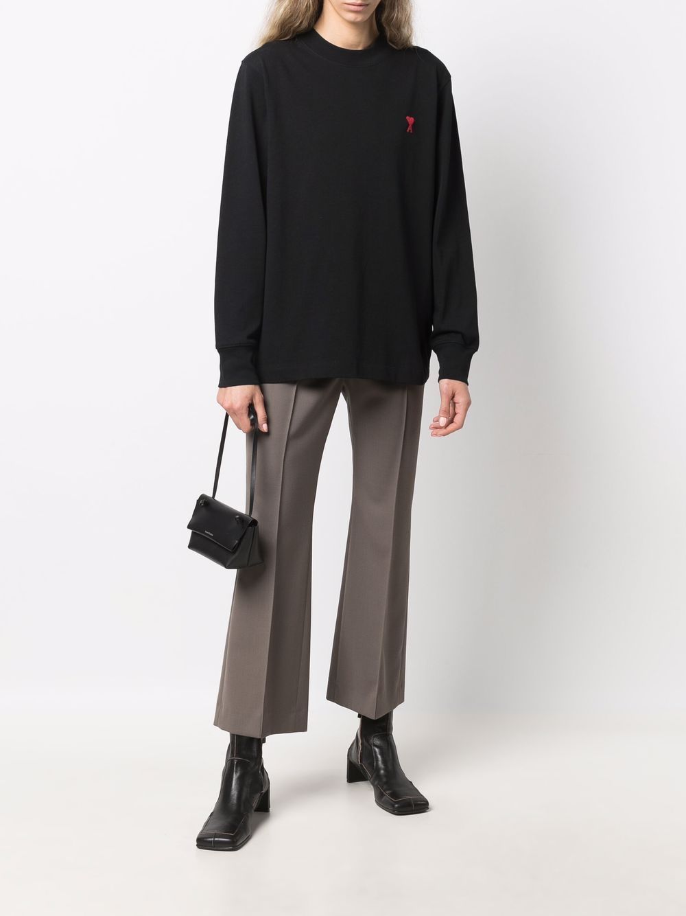 Ami Paris T-shirts and Polos Black UTS200701001 (AMI Paris / Tシャツ・カットソー ) | AMI Paris (アミパリス)(5)