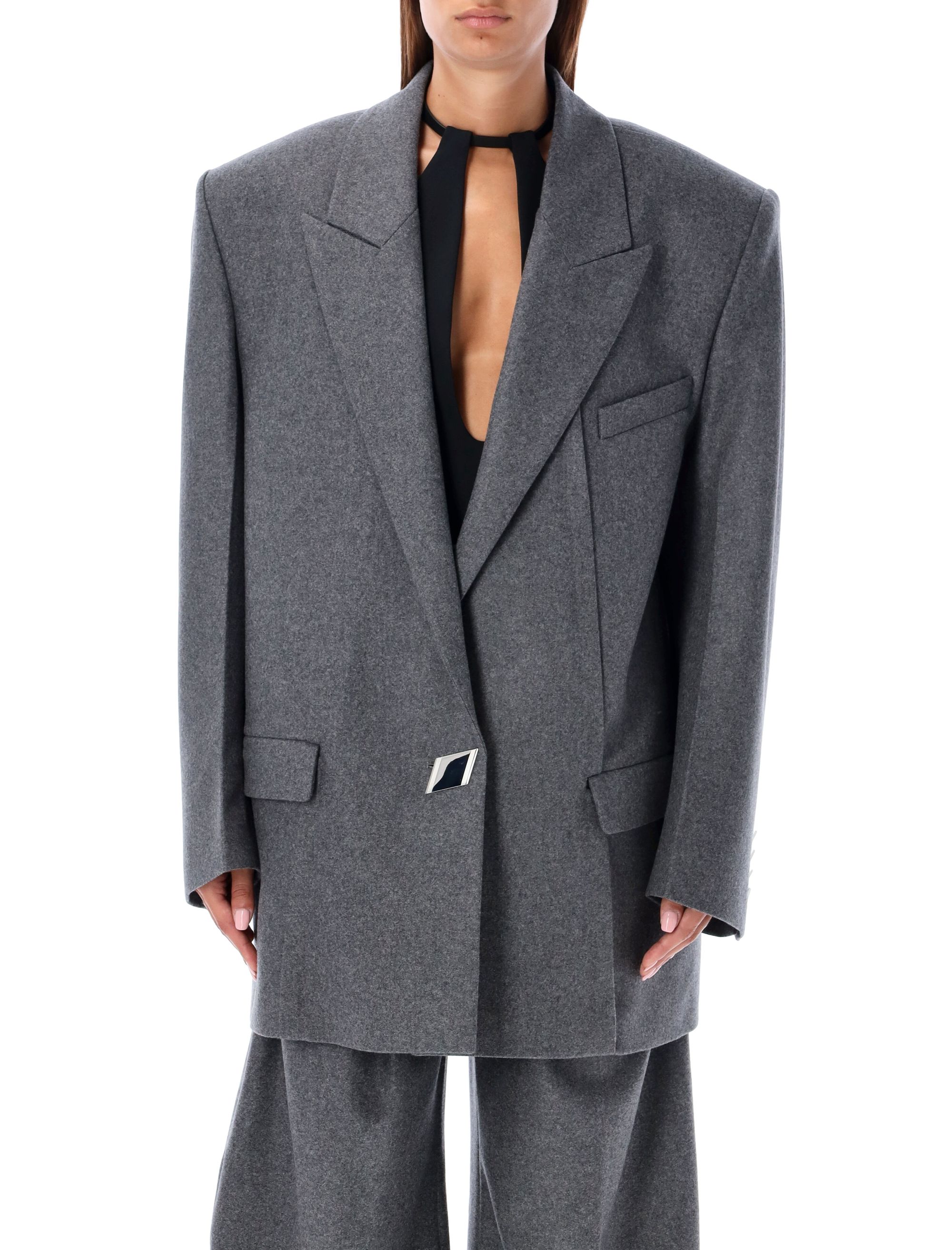 ジャケット THE ATTICO Women Jackets 248WCG65 W055 084 GREY The Attico Jackets Grey (THE ATTICO/スーツ・ジャケット