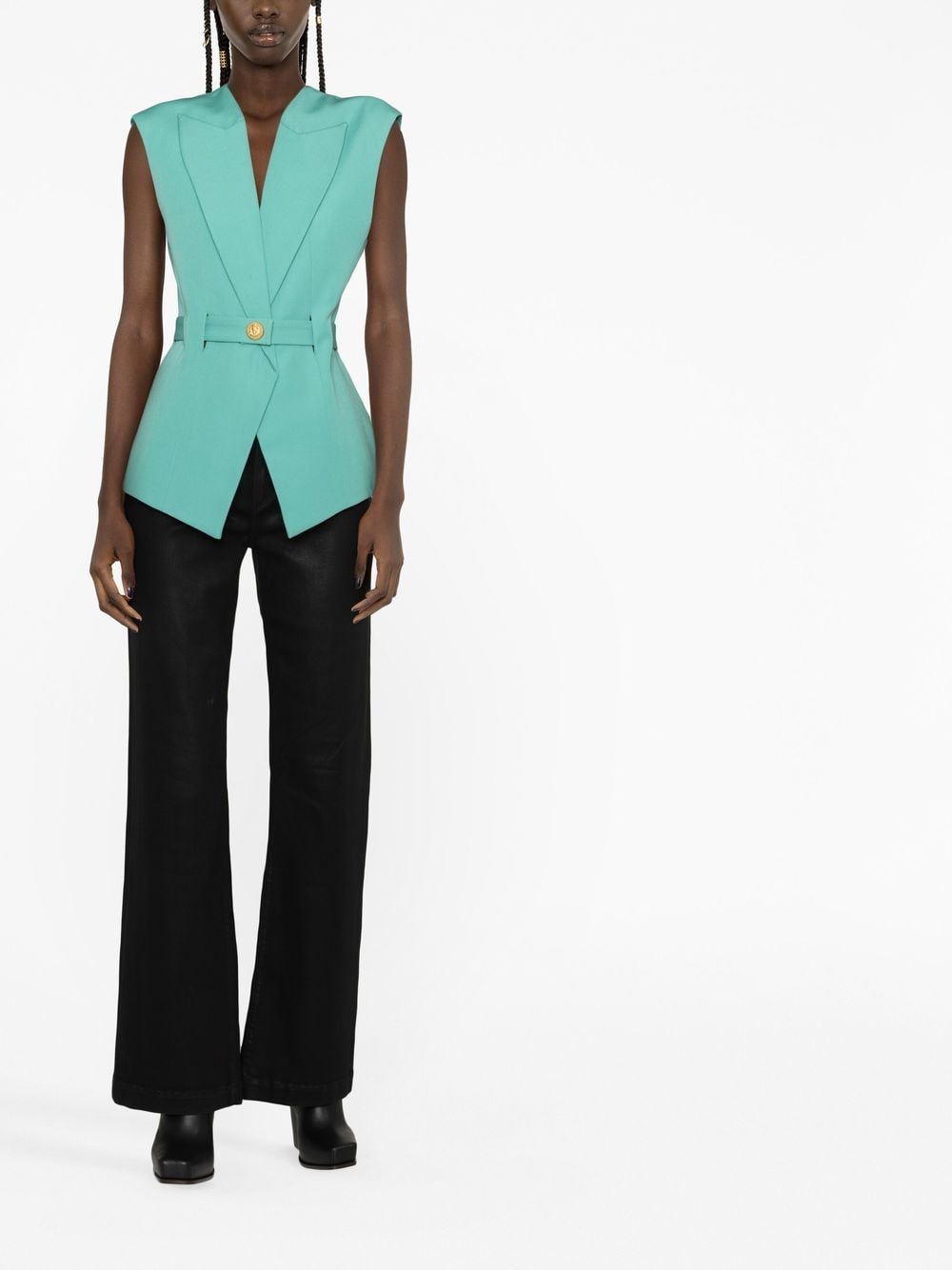 Balmain Jackets Green AF1SA141WB057CD (Balmain / カジュアルジャケット・ベスト ) | Balmain (バルマン)(2)