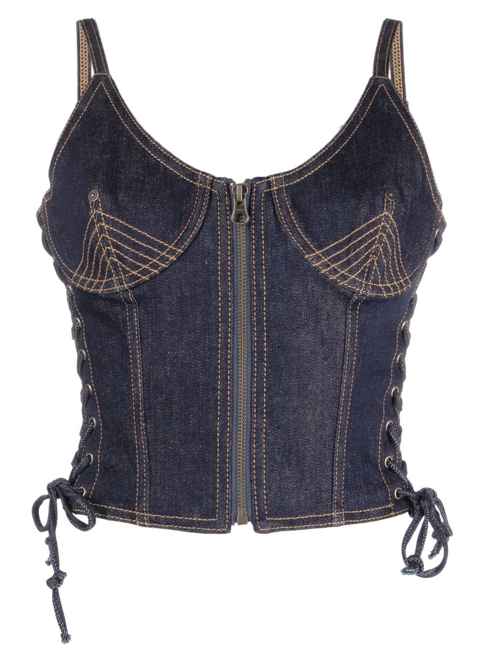 JEAN PAUL GAULTIER Top Blue ST012D00455 (Jean Paul GAULTIER / タンクトップ・キャミソール ) | Jean Paul GAULTIER (ジャンポール ゴルチエ)