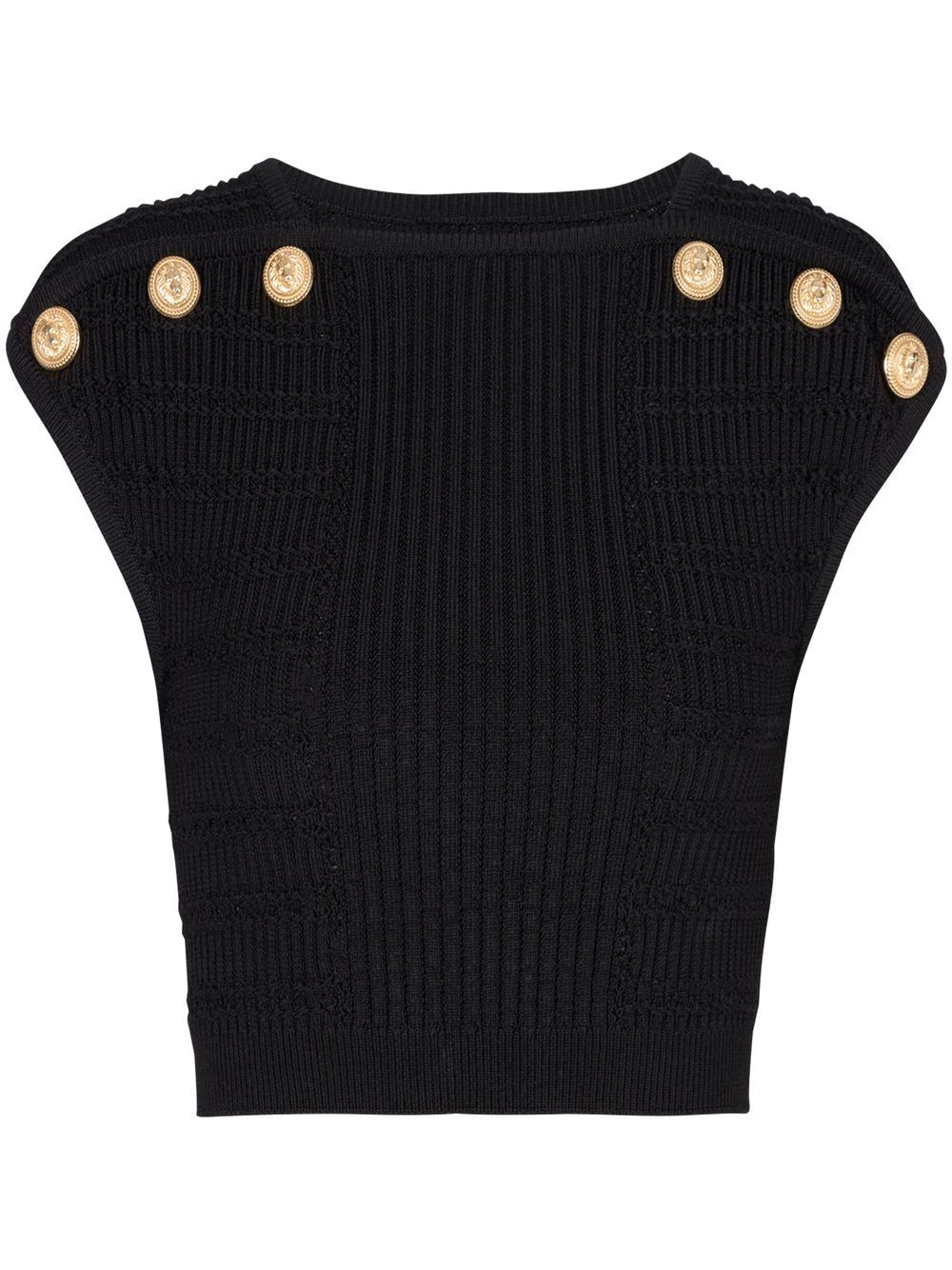 Balmain Top Black AF1AI075KE100PA (Balmain / タンクトップ・キャミソール ) | Balmain (バルマン)