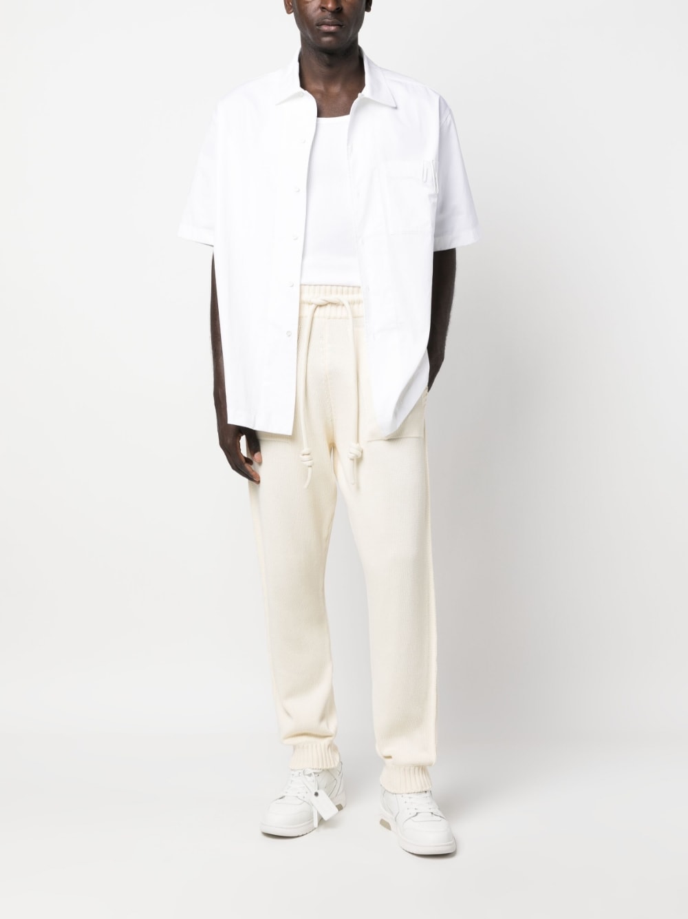 Off White Trousers Beige OMHG015S23KNI0016161 (Off-White / パンツ ) | Off-White (オフホワイト)(3)