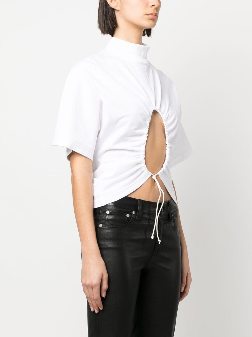 Alaia T-shirts and Polos White AA9H03393J010000 (ALAIA / Tシャツ・カットソー ) | ALAIA (アライア)(1)