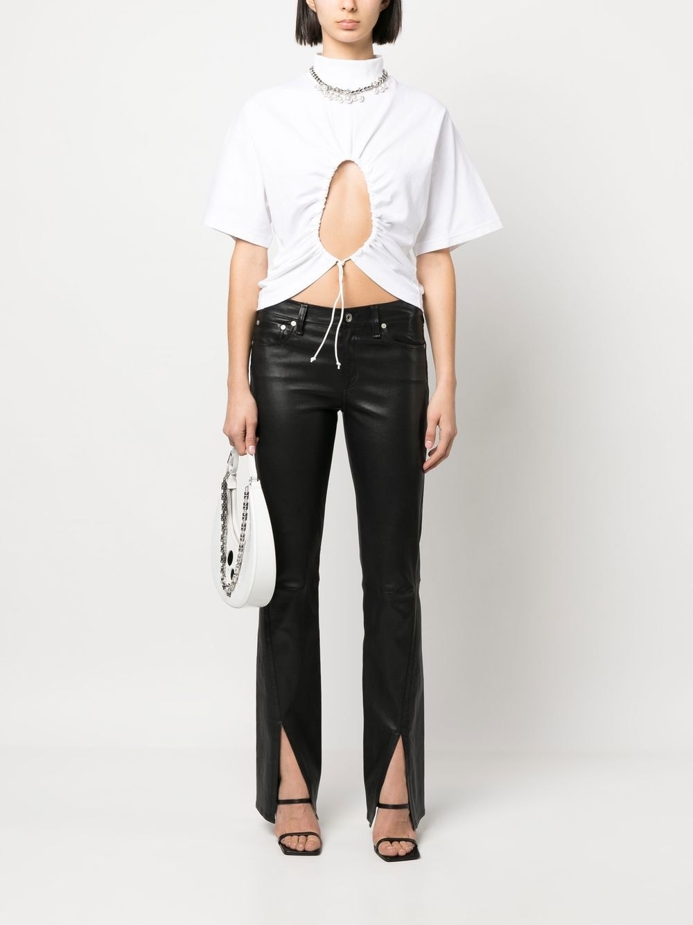 Alaia T-shirts and Polos White AA9H03393J010000 (ALAIA / Tシャツ・カットソー ) | ALAIA (アライア)(4)