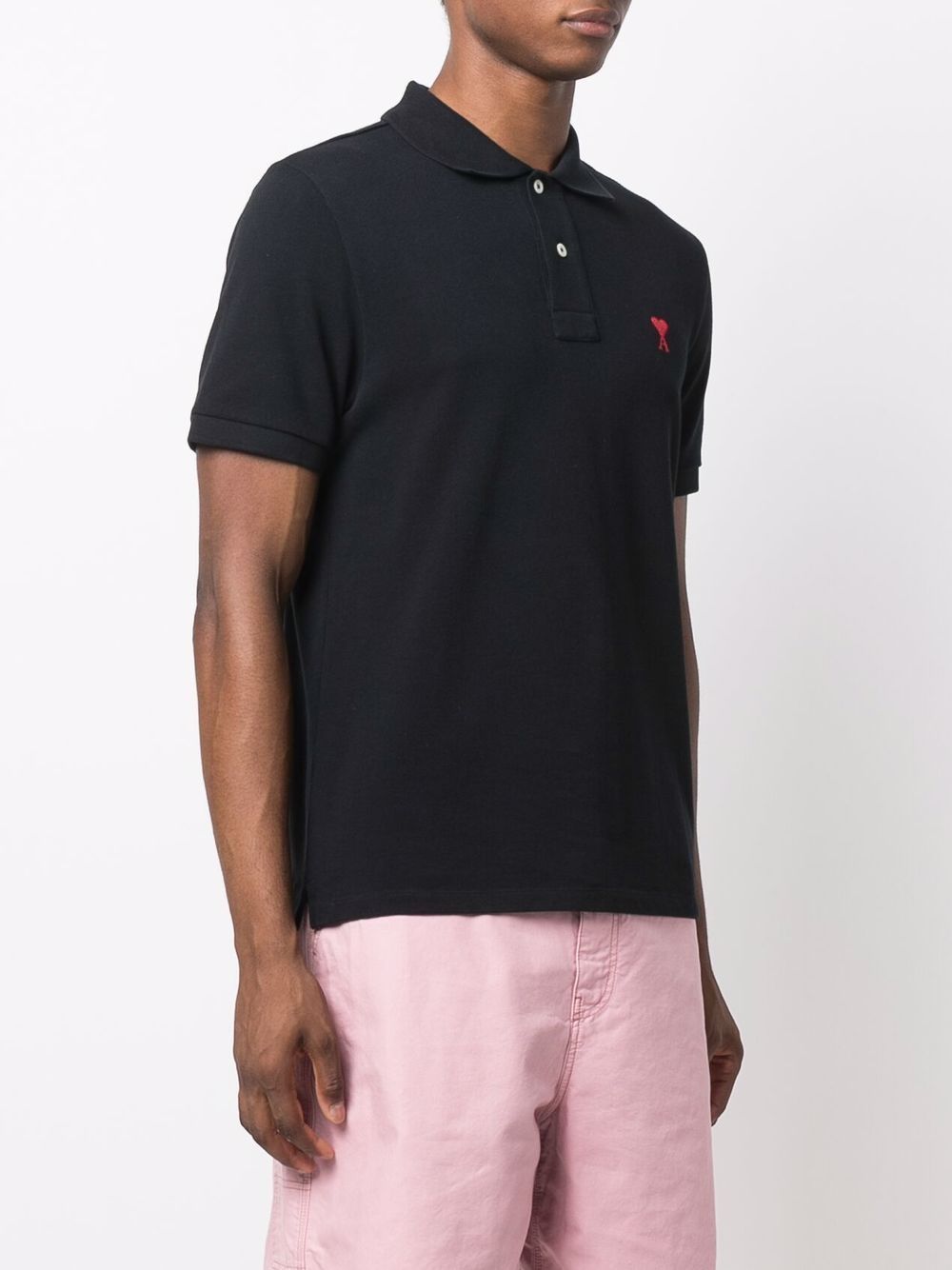 Ami Paris T-shirts and Polos Black BFHPL001760001 (AMI Paris / ポロシャツ ) | AMI Paris (アミパリス)(5)