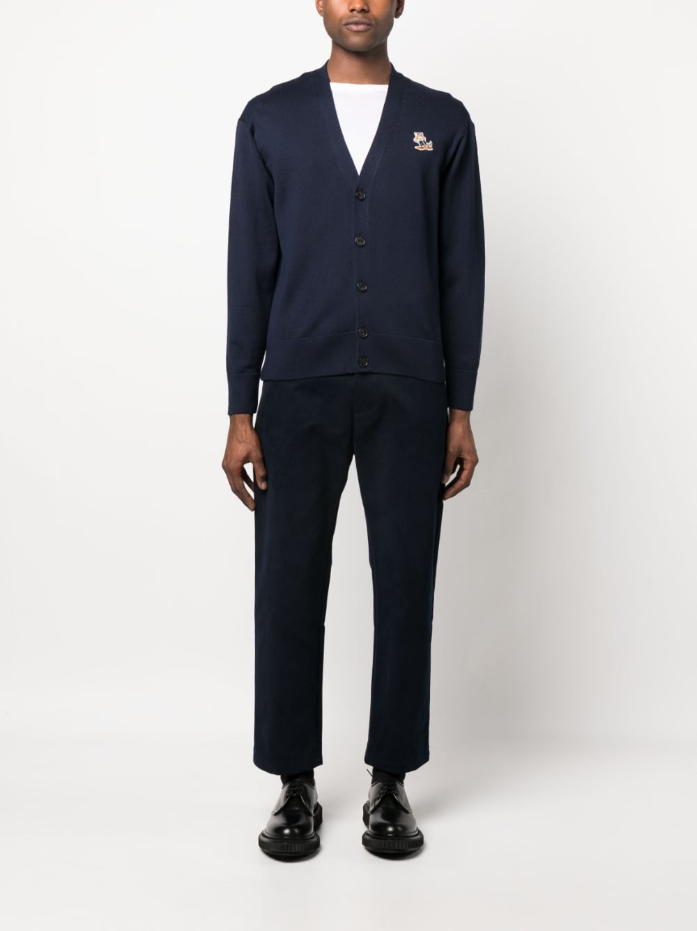 MAISON KITSUNE' Sweaters Blue KM00504KT1036P480 (Maison Kitsuné / ニット・セーター・カーディガン ) | Maison Kitsuné (メゾン キツネ)(1)