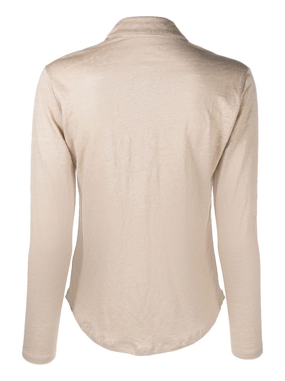 Majestic Shirts Beige M011FCH032CHEMISE677 (MAJESTIC FILATURES / シャツ・ブラウス ) | MAJESTIC FILATURES (マジェスティック フィラチュール)(1)