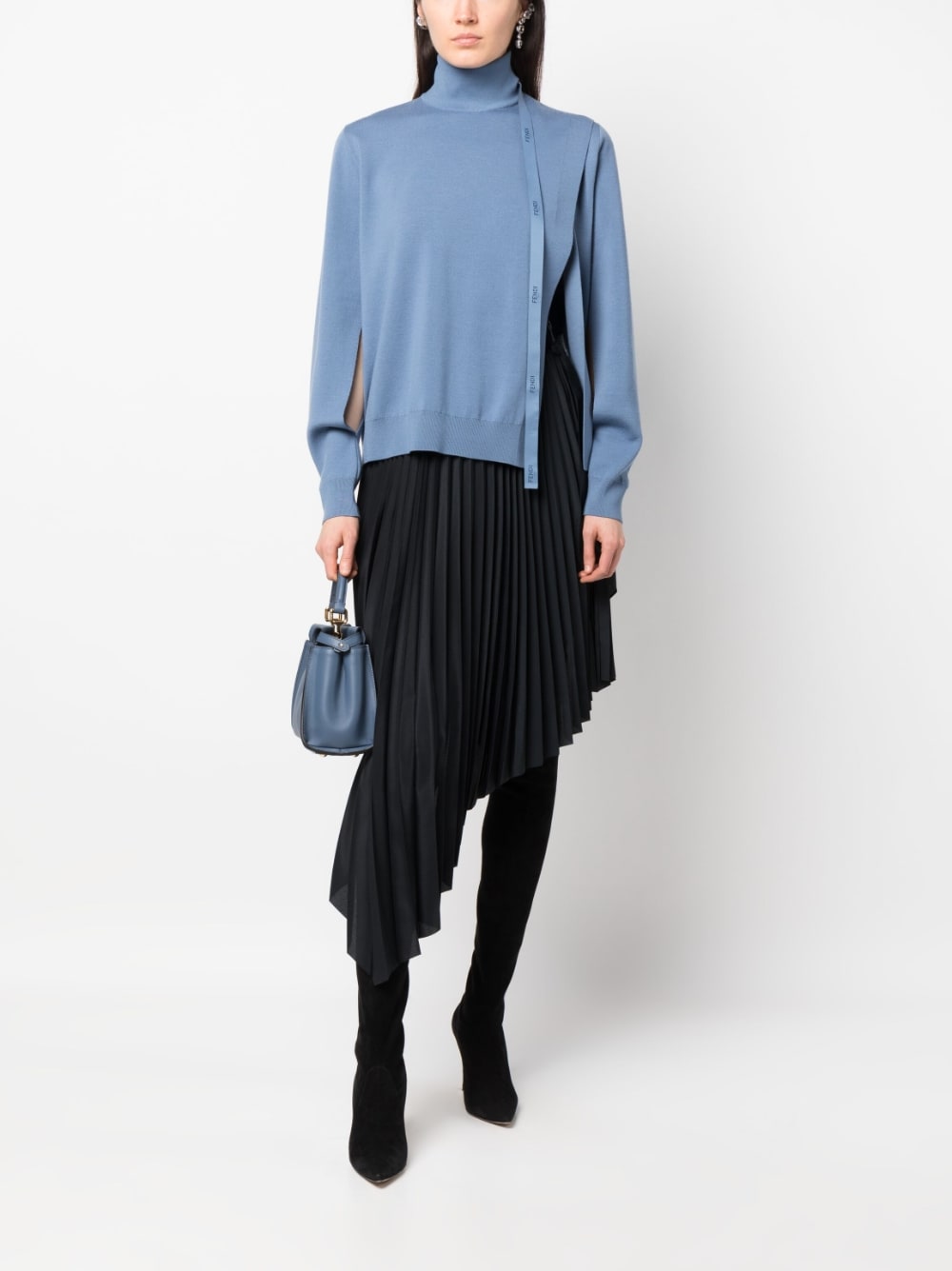 Fendi Sweaters Clear Blue FZX972ANJKF1KE5 (FENDI / ニット・セーター・カーディガン ) | FENDI (フェンディ)(2)