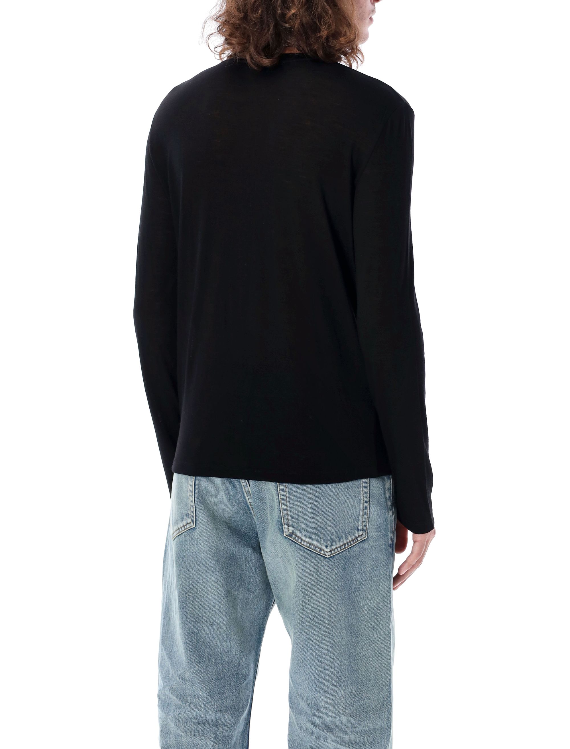 Saint Laurent T-shirts and Polos Black 801296Y36XE1000 (Saint Laurent / ニット・セーター・カーディガン ) | Saint Laurent (サンローラン)(1)