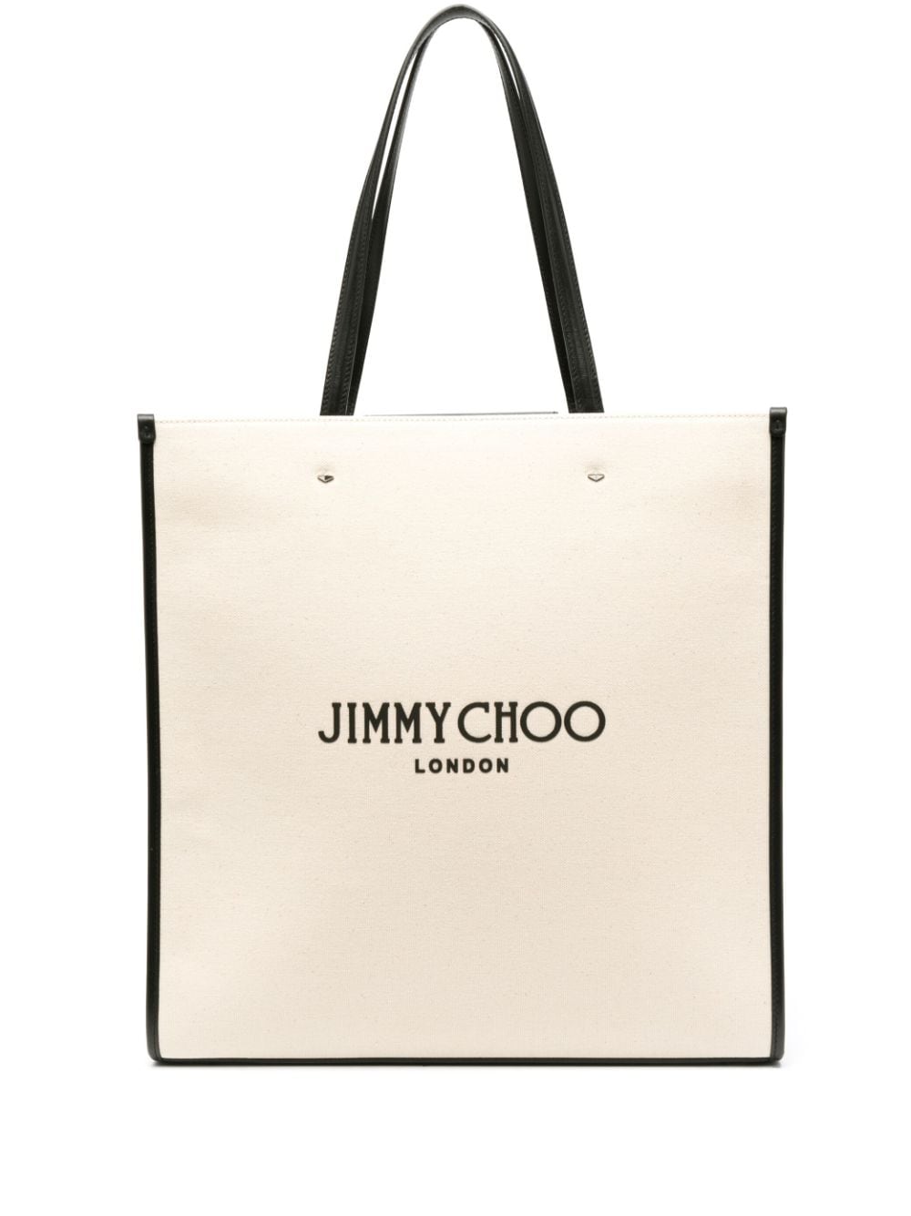 Jimmy Choo Bags.. Beige NSTOTELCZMNATURALBLACKSILVER (JIMMY CHOO / トートバッグ ) | JIMMY CHOO (ジミー チュウ)