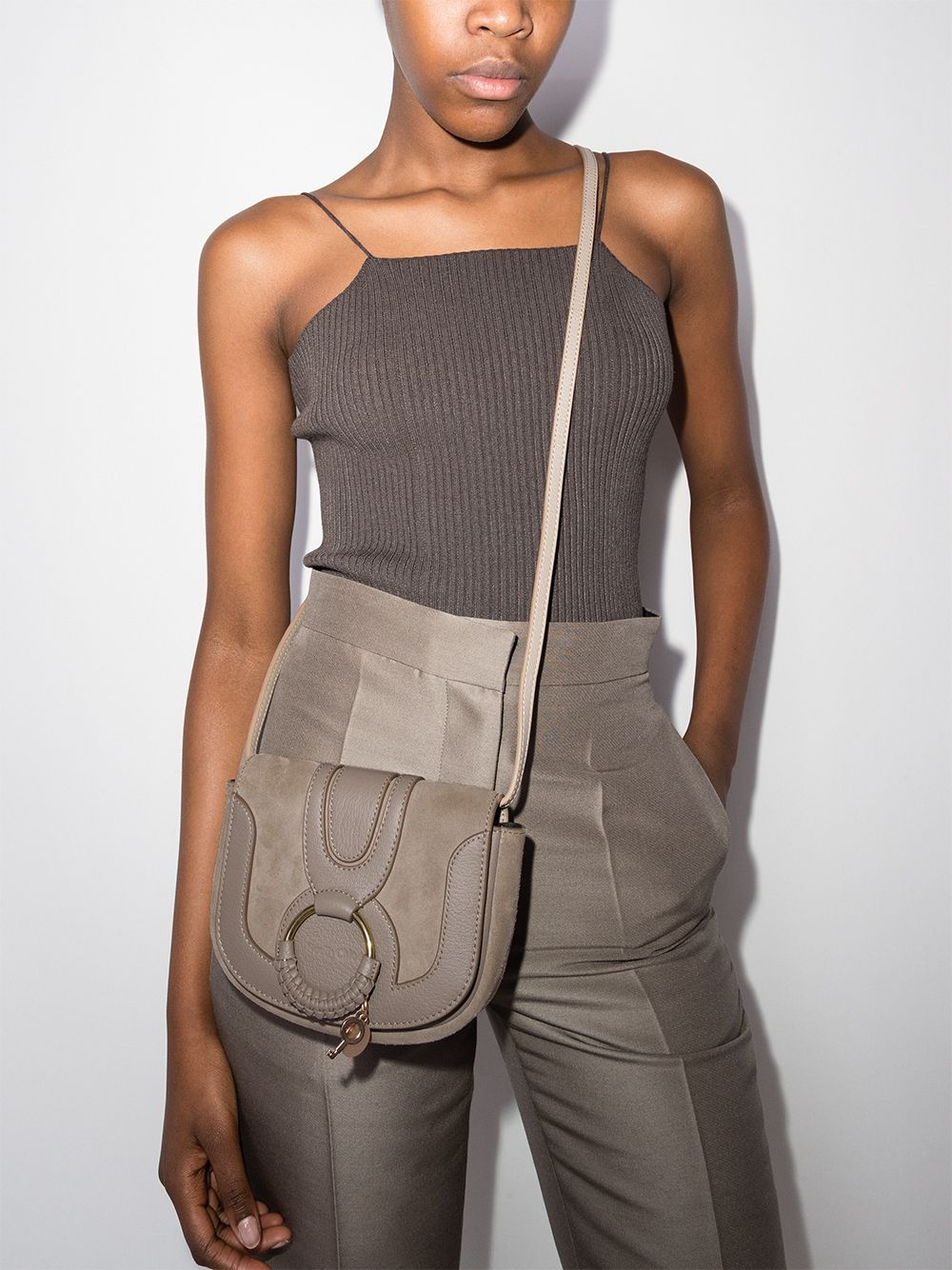 See By Chloé Bags.. Grey CHS18AS90141723W (See By Chloé / ハンドバッグ・ショルダーバッグ ) | See By Chloé (シーバイクロエ)(3)