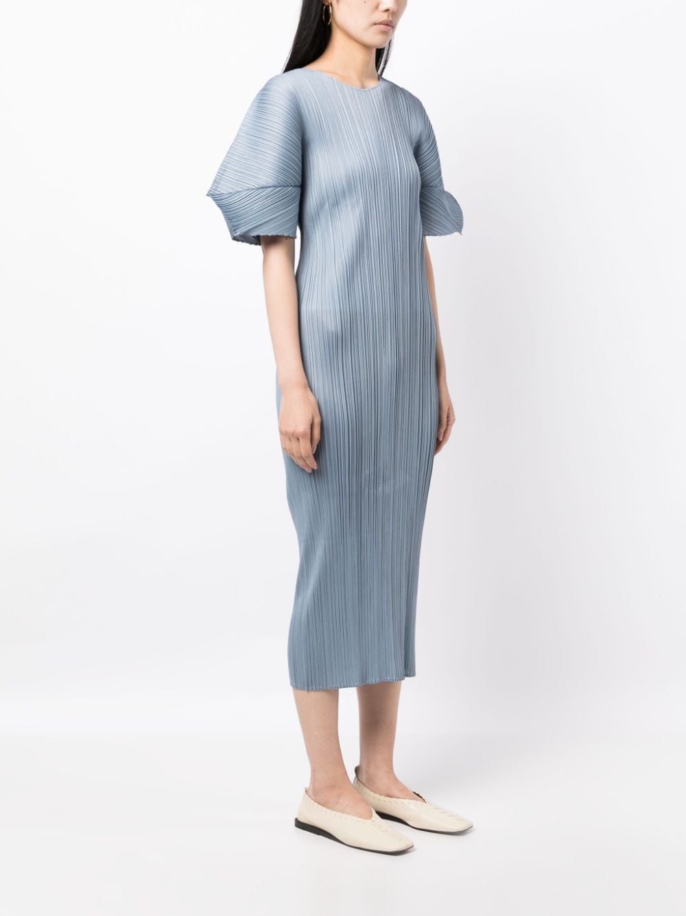 Pleats Please Dresses Grey PP38JH12711 (PLEATS PLEASE ISSEY MIYAKE / ワンピース・ドレス・オールインワン ) | PLEATS PLEASE ISSEY MIYAKE (プリーツ プリーズ イッセイ ミヤケ)(3)