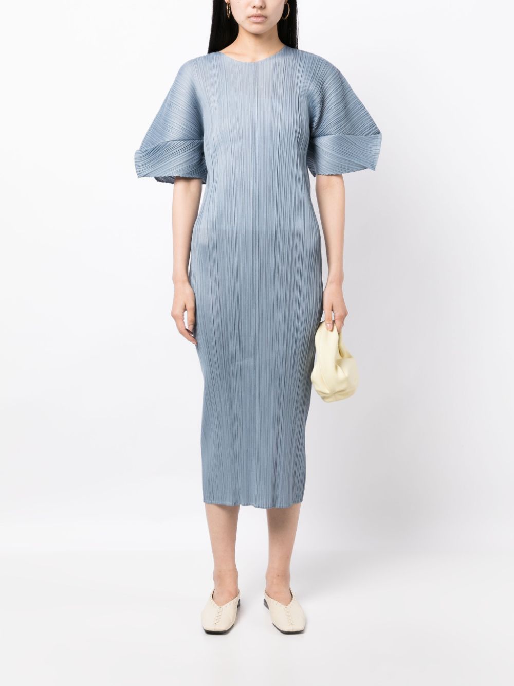 Pleats Please Dresses Grey PP38JH12711 (PLEATS PLEASE ISSEY MIYAKE / ワンピース・ドレス・オールインワン ) | PLEATS PLEASE ISSEY MIYAKE (プリーツ プリーズ イッセイ ミヤケ)(4)