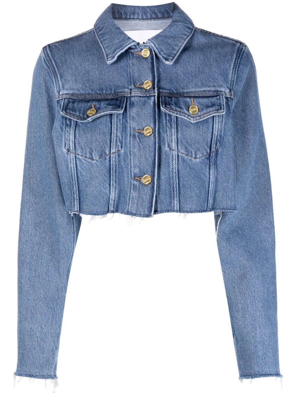 GANNI Coats Clear Blue J1287564 (GANNI / カジュアルジャケット・ベスト ) | GANNI (ガニー)