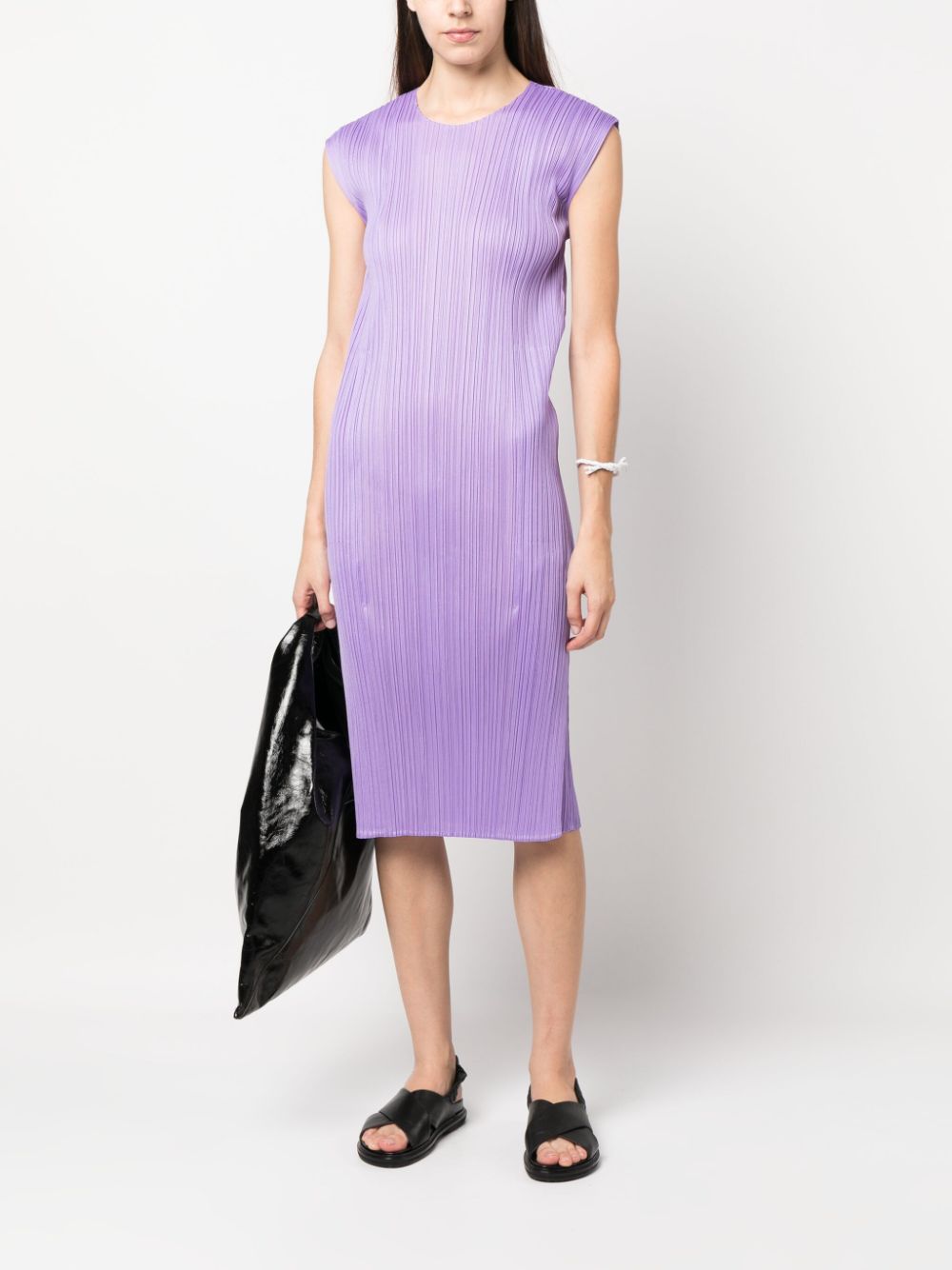 Pleats Please Dresses Purple PP38JH11781 (PLEATS PLEASE ISSEY MIYAKE / ワンピース・ドレス・オールインワン ) | PLEATS PLEASE ISSEY MIYAKE (プリーツ プリーズ イッセイ ミヤケ)(3)