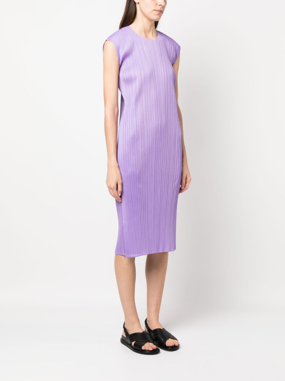 Pleats Please Dresses Purple PP38JH11781 (PLEATS PLEASE ISSEY MIYAKE / ワンピース・ドレス・オールインワン ) | PLEATS PLEASE ISSEY MIYAKE (プリーツ プリーズ イッセイ ミヤケ)(4)