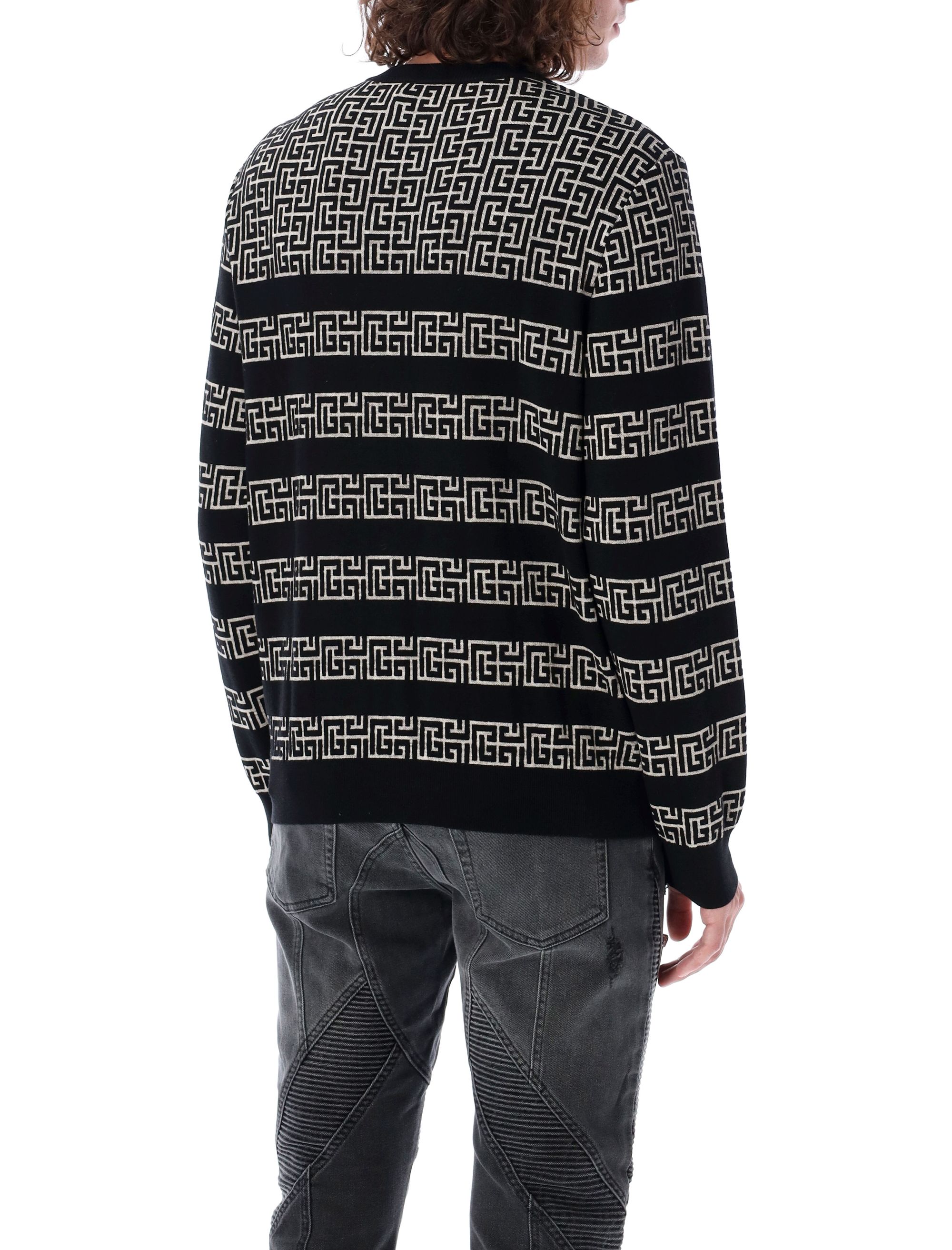 Balmain Sweaters White DH1KD010KH09GFE (Balmain / ニット・セーター・カーディガン ) | Balmain (バルマン)(1)
