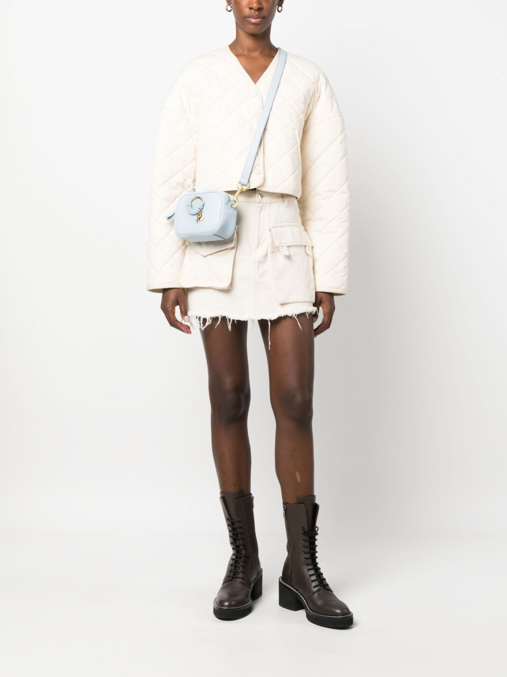 See By Chloé Bags.. Clear Blue CHS23ASC1830540T (See By Chloé / ハンドバッグ・ショルダーバッグ ) | See By Chloé (シーバイクロエ)(2)