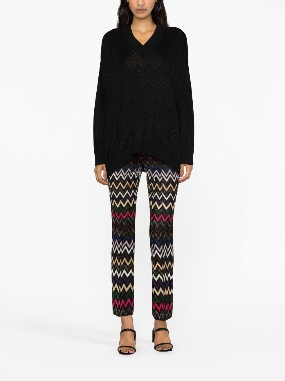 Missoni Sweaters Black DS23WN0PBK027A93911 (MISSONI / ニット・セーター・カーディガン ) | MISSONI (ミッソー二)(2)