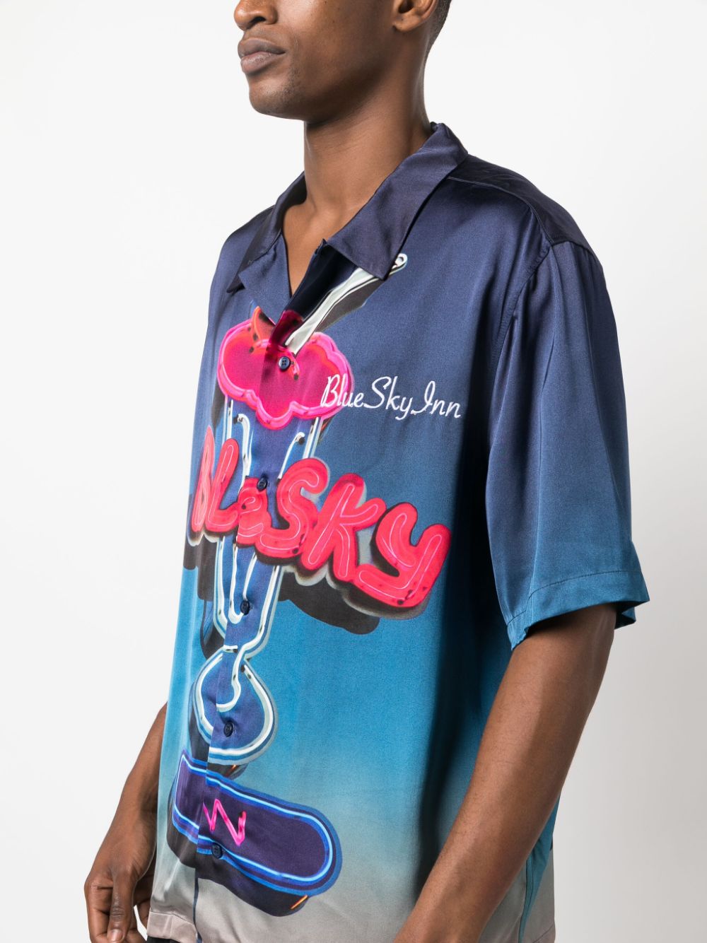BLUE SKY INN Shirts Blue BS2302SH040PRINTMIL (Blue Sky Inn / シャツ・ブラウス ) | Blue Sky Inn (ブルースカイ イン)(1)