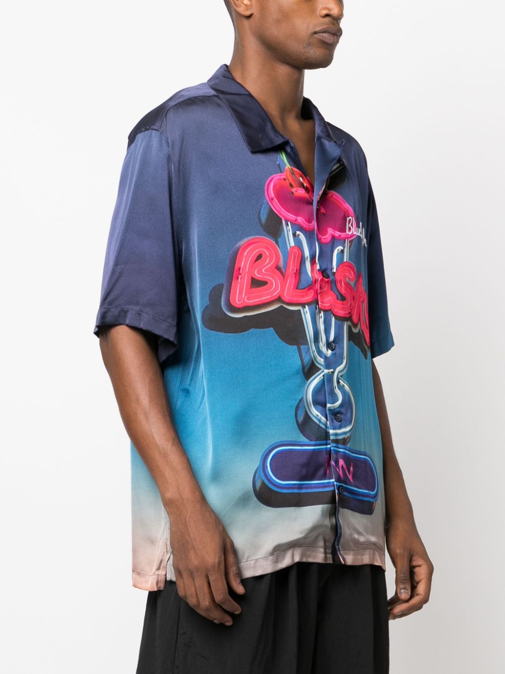 BLUE SKY INN Shirts Blue BS2302SH040PRINTMIL (Blue Sky Inn / シャツ・ブラウス ) | Blue Sky Inn (ブルースカイ イン)(3)