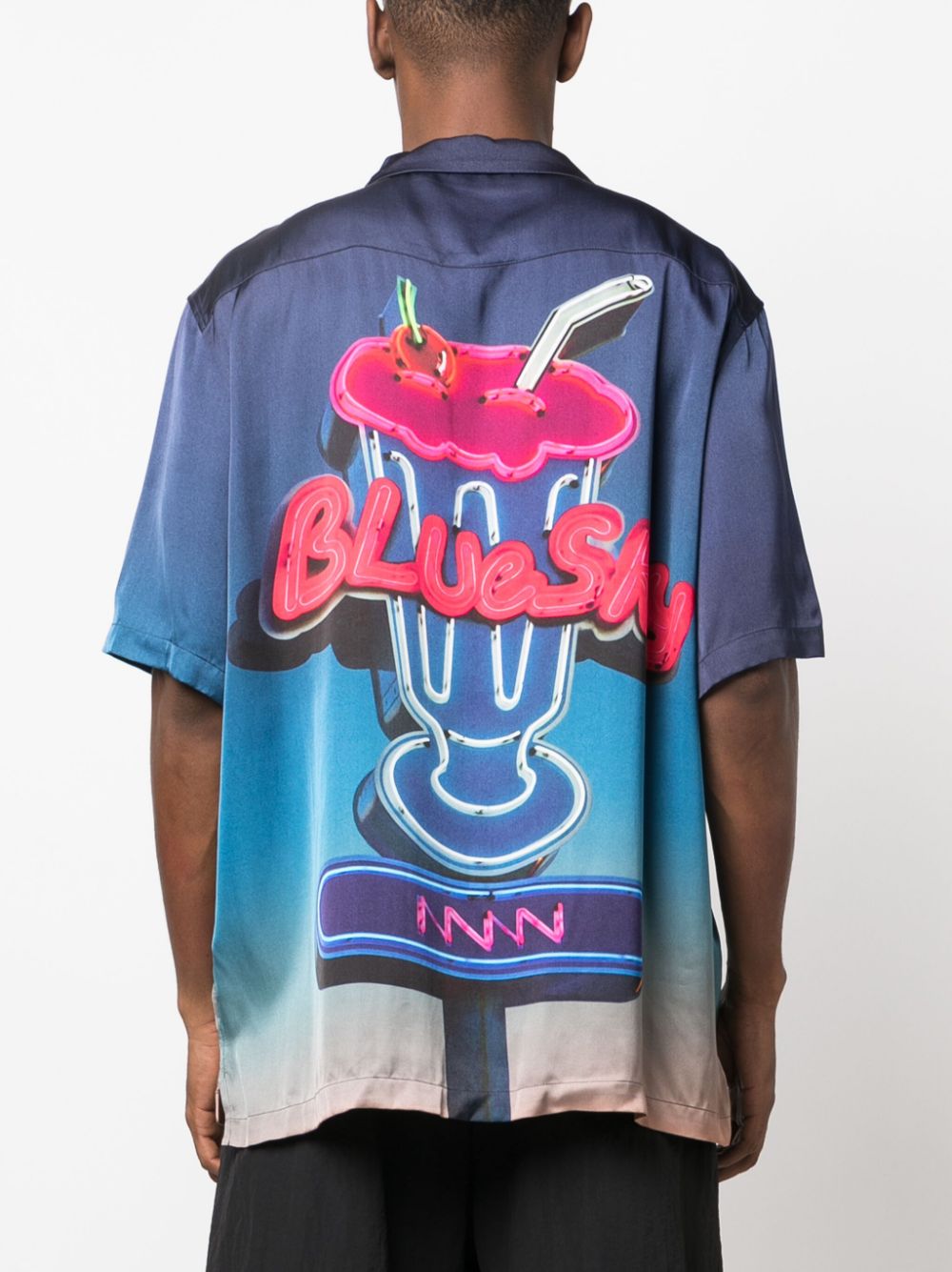 BLUE SKY INN Shirts Blue BS2302SH040PRINTMIL (Blue Sky Inn / シャツ・ブラウス ) | Blue Sky Inn (ブルースカイ イン)(4)