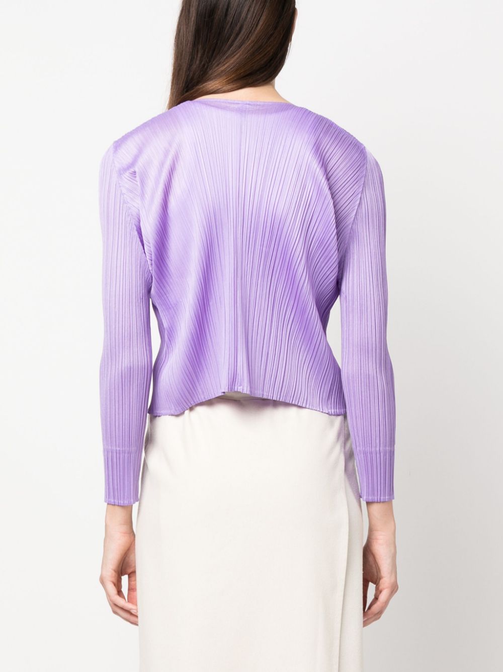 Pleats Please Sweaters Purple PP38JO11481 (PLEATS PLEASE ISSEY MIYAKE / ニット・セーター・カーディガン ) | PLEATS PLEASE ISSEY MIYAKE (プリーツ プリーズ イッセイ ミヤケ)(3)