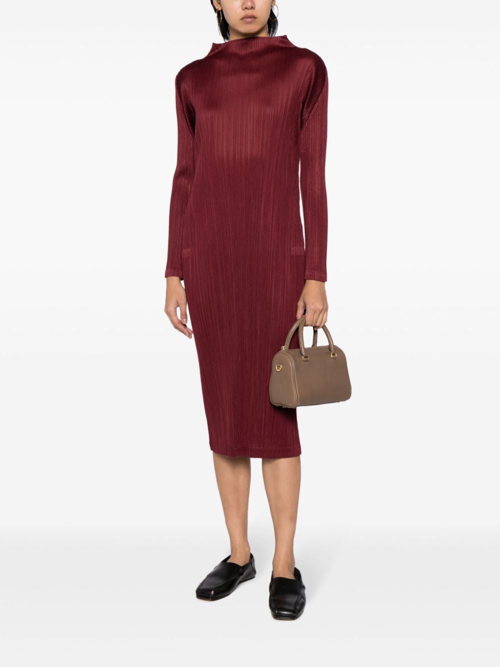 Pleats Please Dresses Brown PP38JH14544 (PLEATS PLEASE ISSEY MIYAKE / ワンピース・ドレス・オールインワン ) | PLEATS PLEASE ISSEY MIYAKE (プリーツ プリーズ イッセイ ミヤケ)(2)