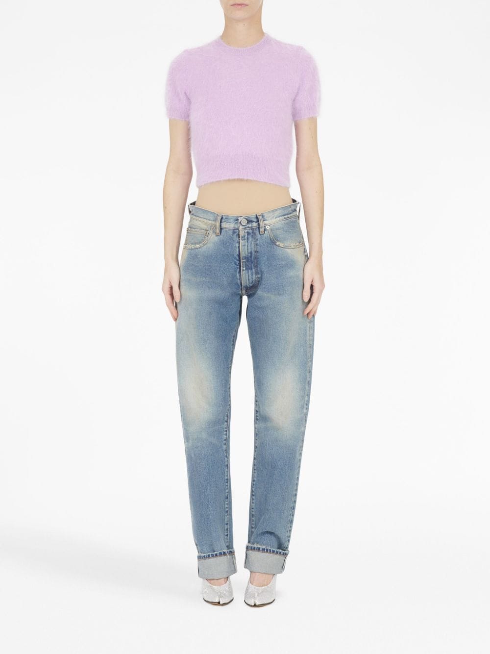 Maison Margiela T-shirts and Polos Lilac S29HL0003S18269379 (Maison Margiela / ニット・セーター・カーディガン ) | Maison Margiela (メゾン マルジェラ)(4)